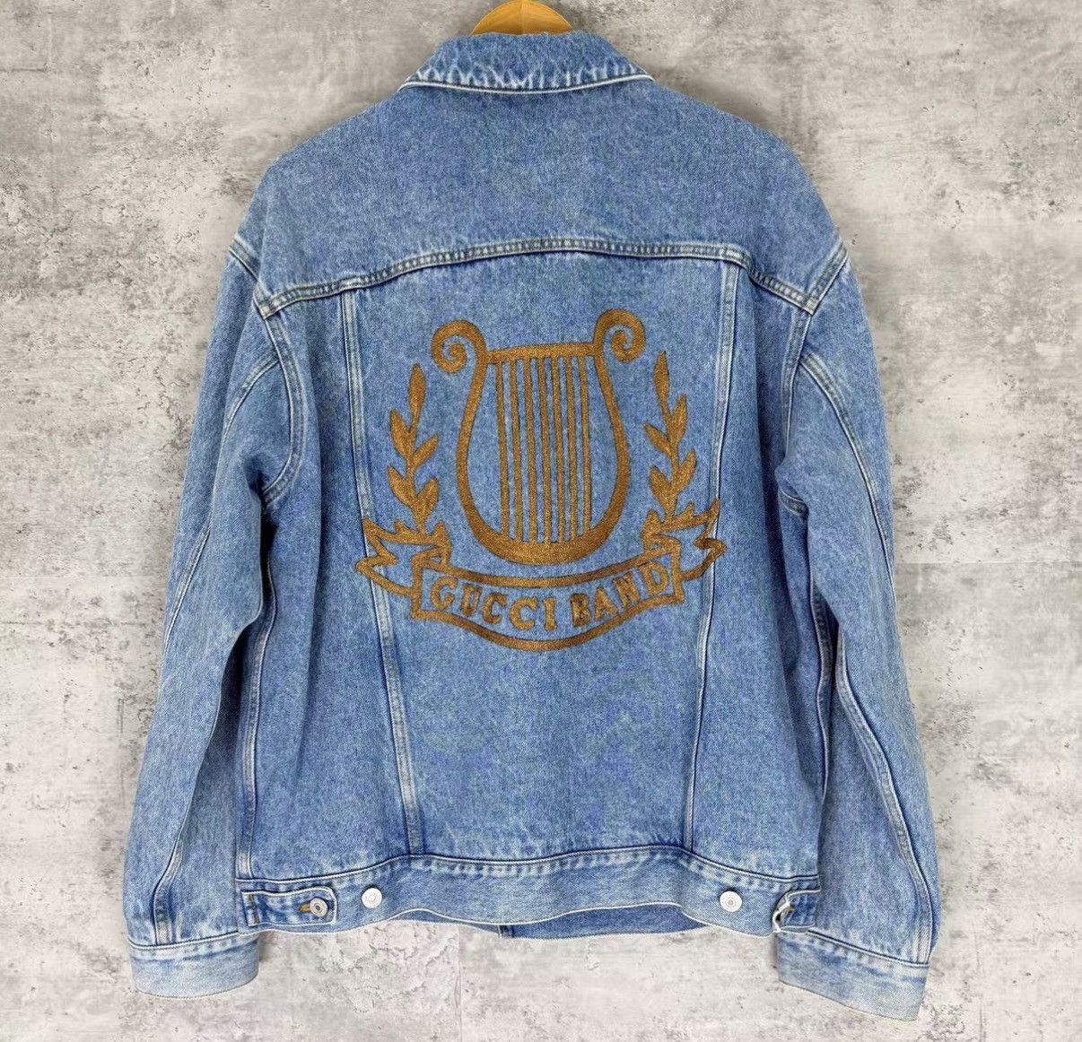 Gucci Gucci Logo Embroidered Denim Jacket J42 Size US M / EU 48-50 / 2 - 2 Thumbnail