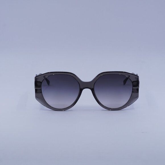 Fendi Fendi FE40083U 20B Sunglasses Shiny Grey Butterfly Frame Size ONE SIZE - 2 Thumbnail