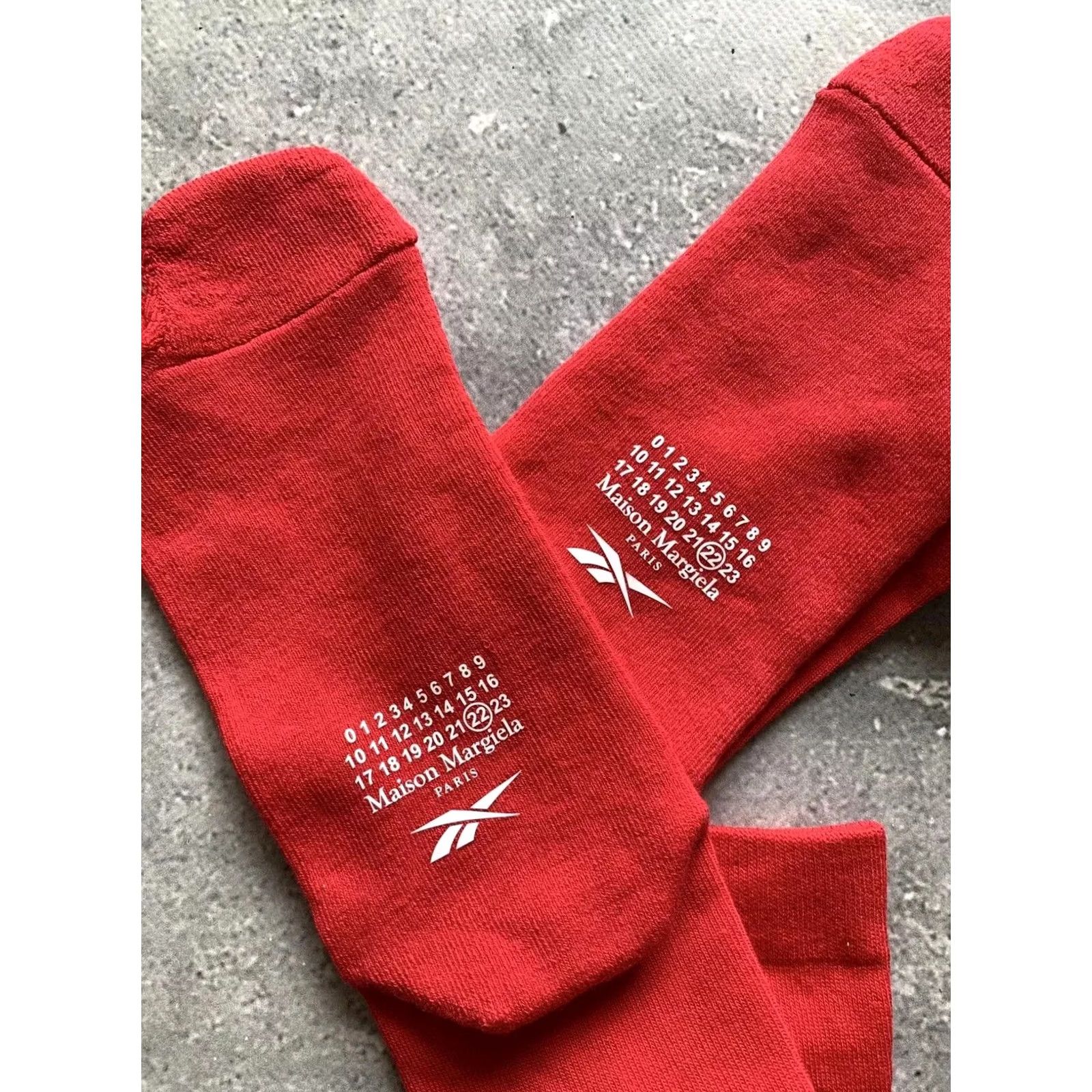 Maison Margiela MAISON MARGIELA x REEBOK TABI SOCKS RED Socks MEN One Size Size ONE SIZE - 2 Thumbnail