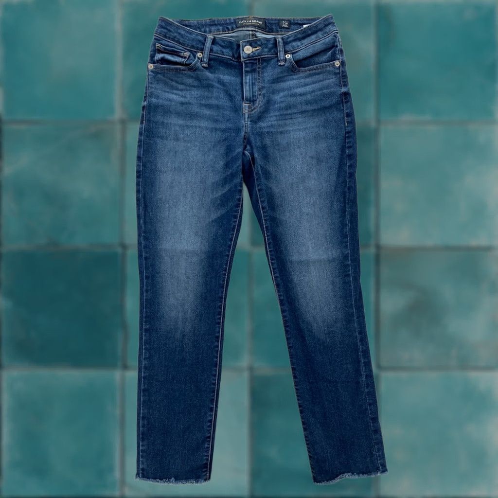 Lucky Brand Lucky Brand Lolita Skinny Women's Jeans 6/28 Medium Wash Blue Denim Slim 5-Pocket 26in Inseam Pants Size 28" / US 6 / IT 42 - 1 Thumbnail