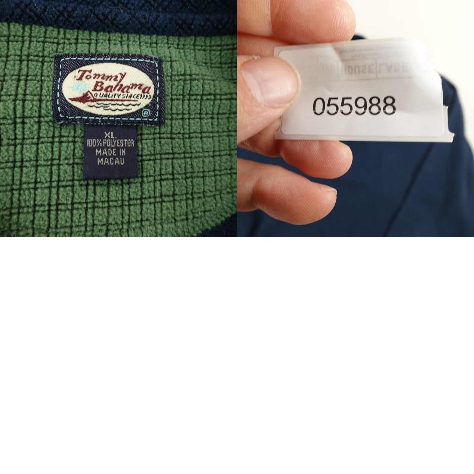 Tommy Bahama VINTAGE Tommy Bahama Sweater Mens XL Blue Grid Fleece 1/4 Zip Pullover Soft Knit Size US XL / EU 56 / 4 - 8 Thumbnail