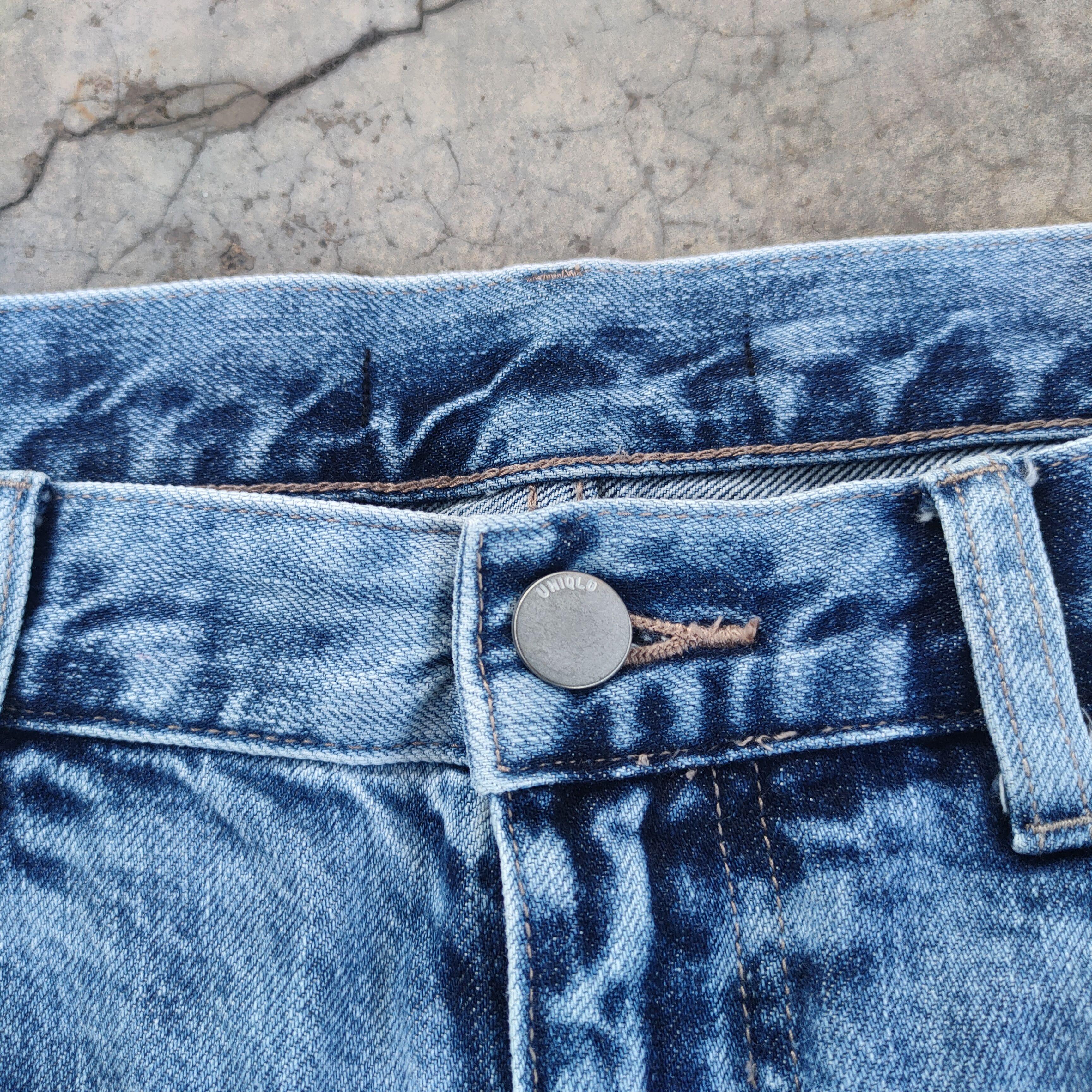 Japanese Brand VINTAGE JAPANESE DISTRESSED FADED JEANS PANTS Size US 33 - 4 Thumbnail