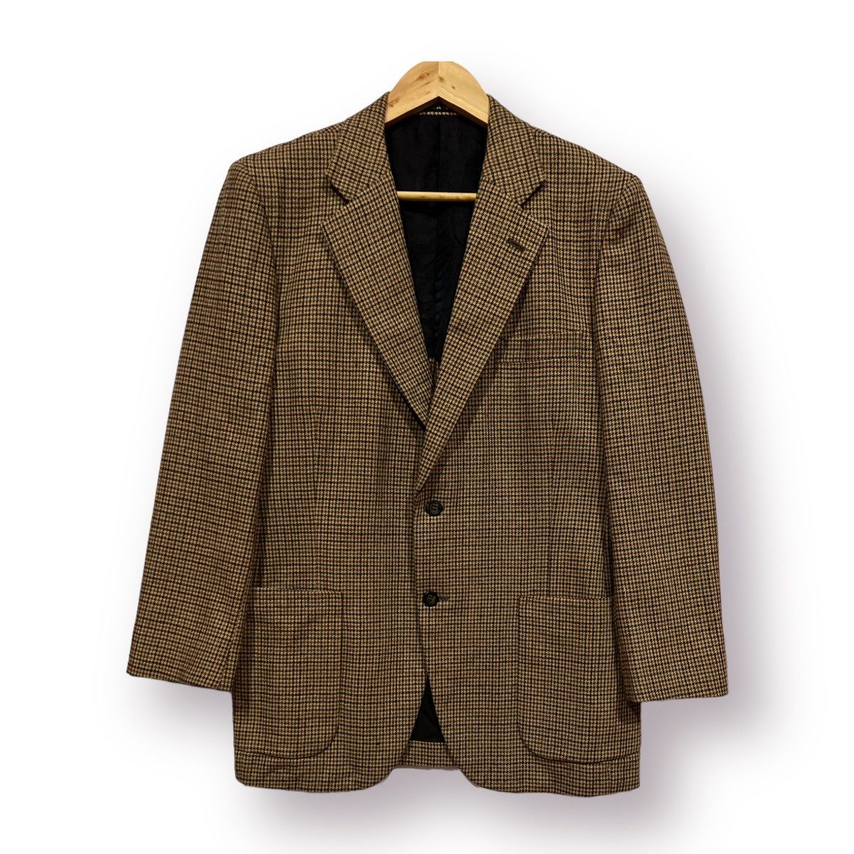 DAKS Daks London Houndstooth England Blazer jacket Size 34S - 1 Thumbnail