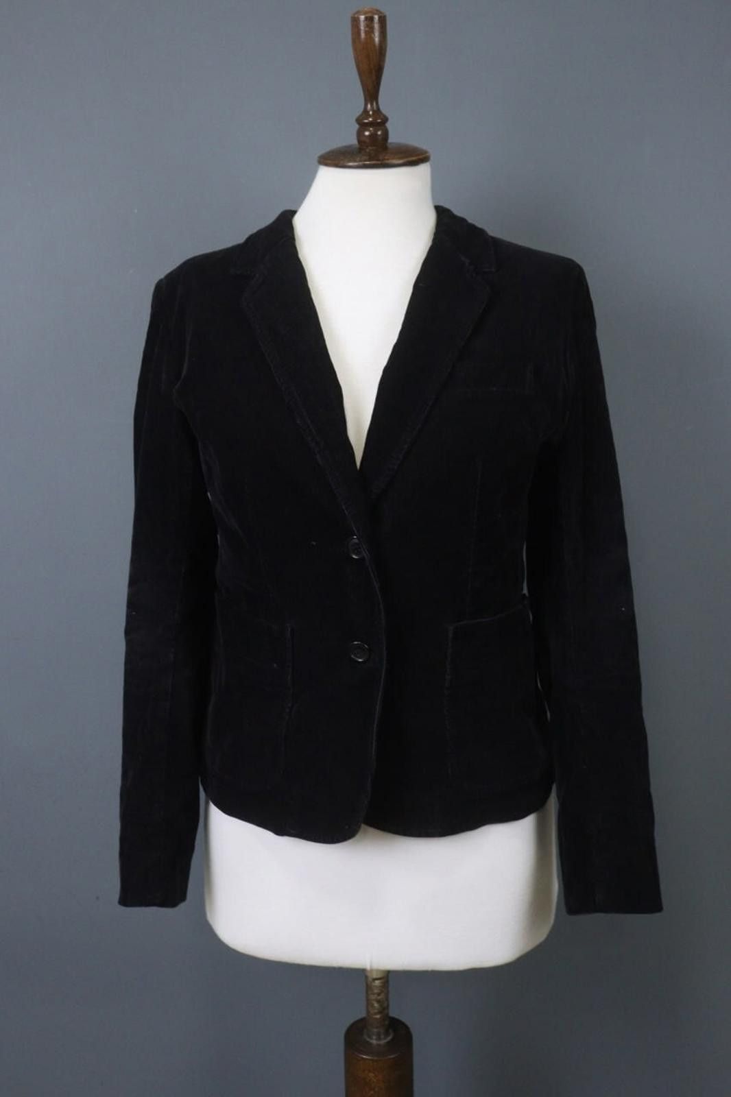 Lacoste Lacoste Black Cotton Corduroy Notch Blazer Jacket Size 38 Size M / US 6-8 / IT 42-44 - 1 Thumbnail