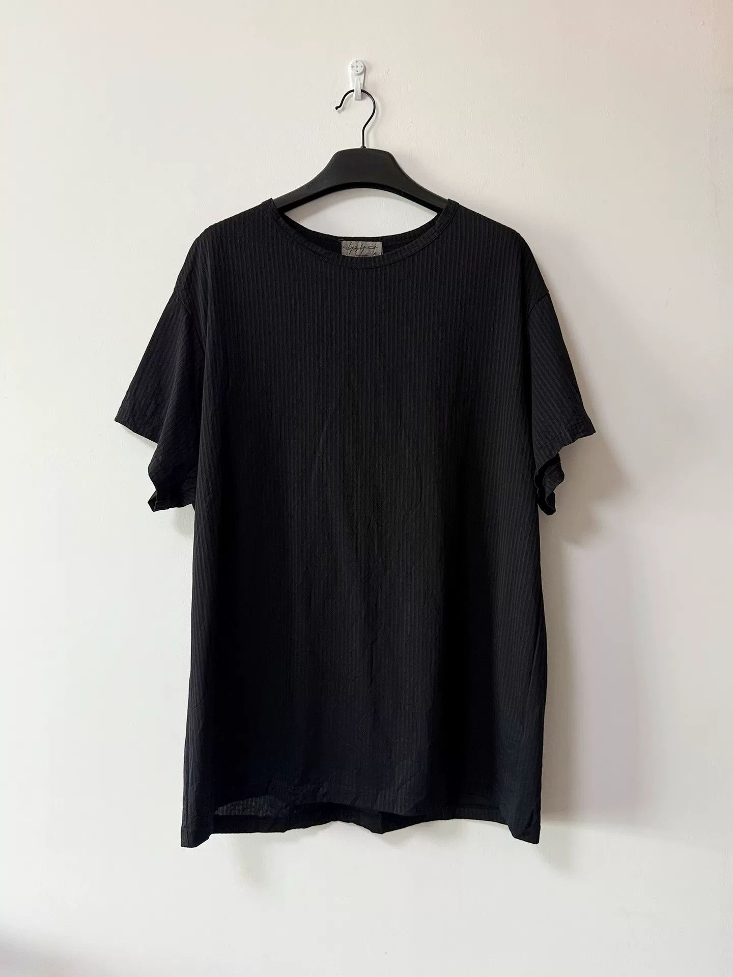 Yohji Yamamoto Yohji Yamamoto Striped Wrinkle Cut T-Shirt Size US L / EU 52-54 / 3 - 1 Thumbnail