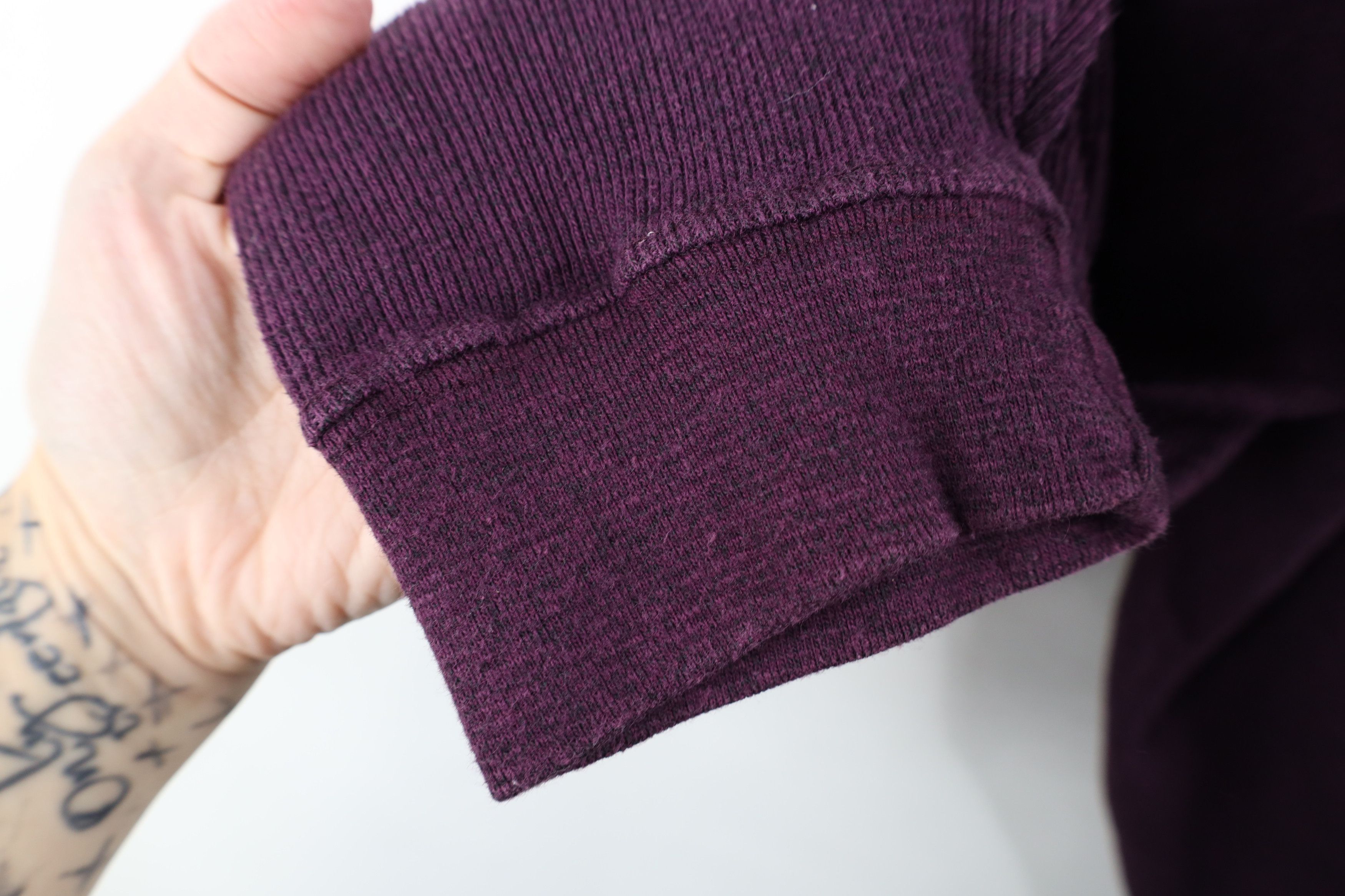 Vintage Vintage 90s Streetwear Thermal Ribbed Knit Henley T-Shirt Size US L / EU 52-54 / 3 - 7 Thumbnail