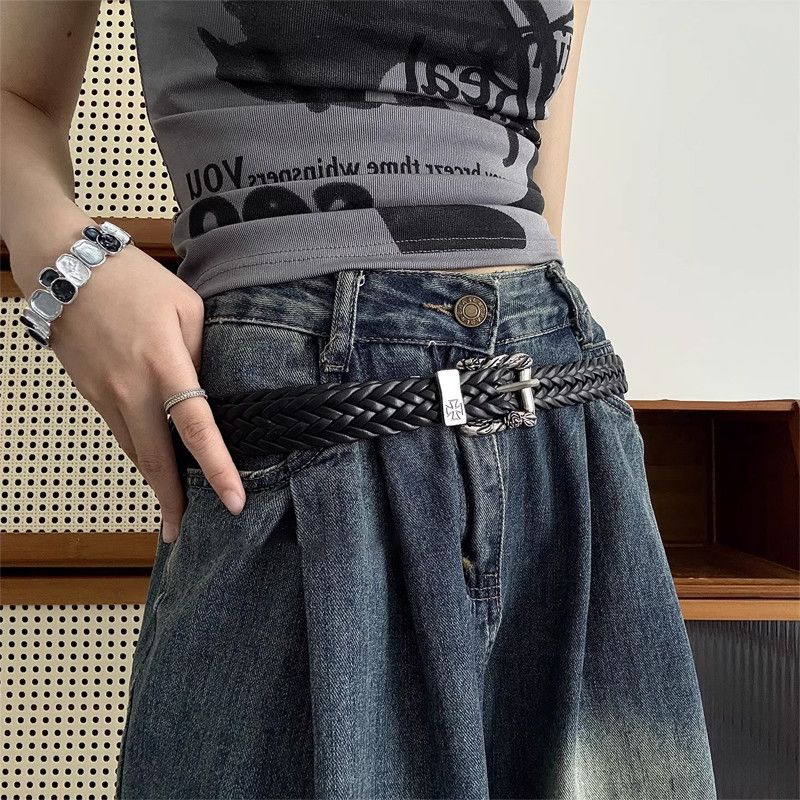 Jewelry Braided Leather Belt Size ONE SIZE - 6 Thumbnail