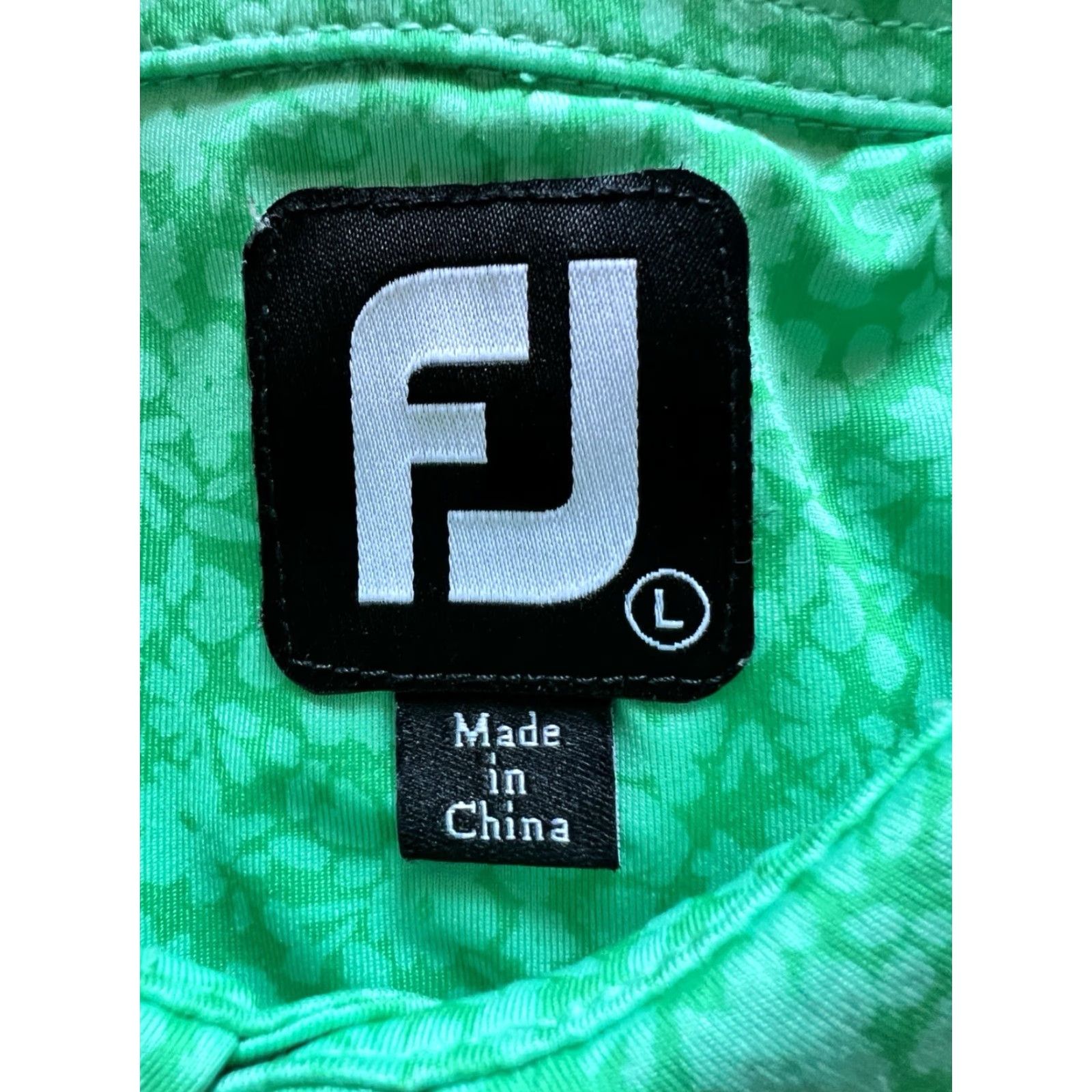 Footjoy FootJoy Polo L Green Flower All Over Print Golf Polo Mens Size US L / EU 52-54 / 3 - 4 Thumbnail