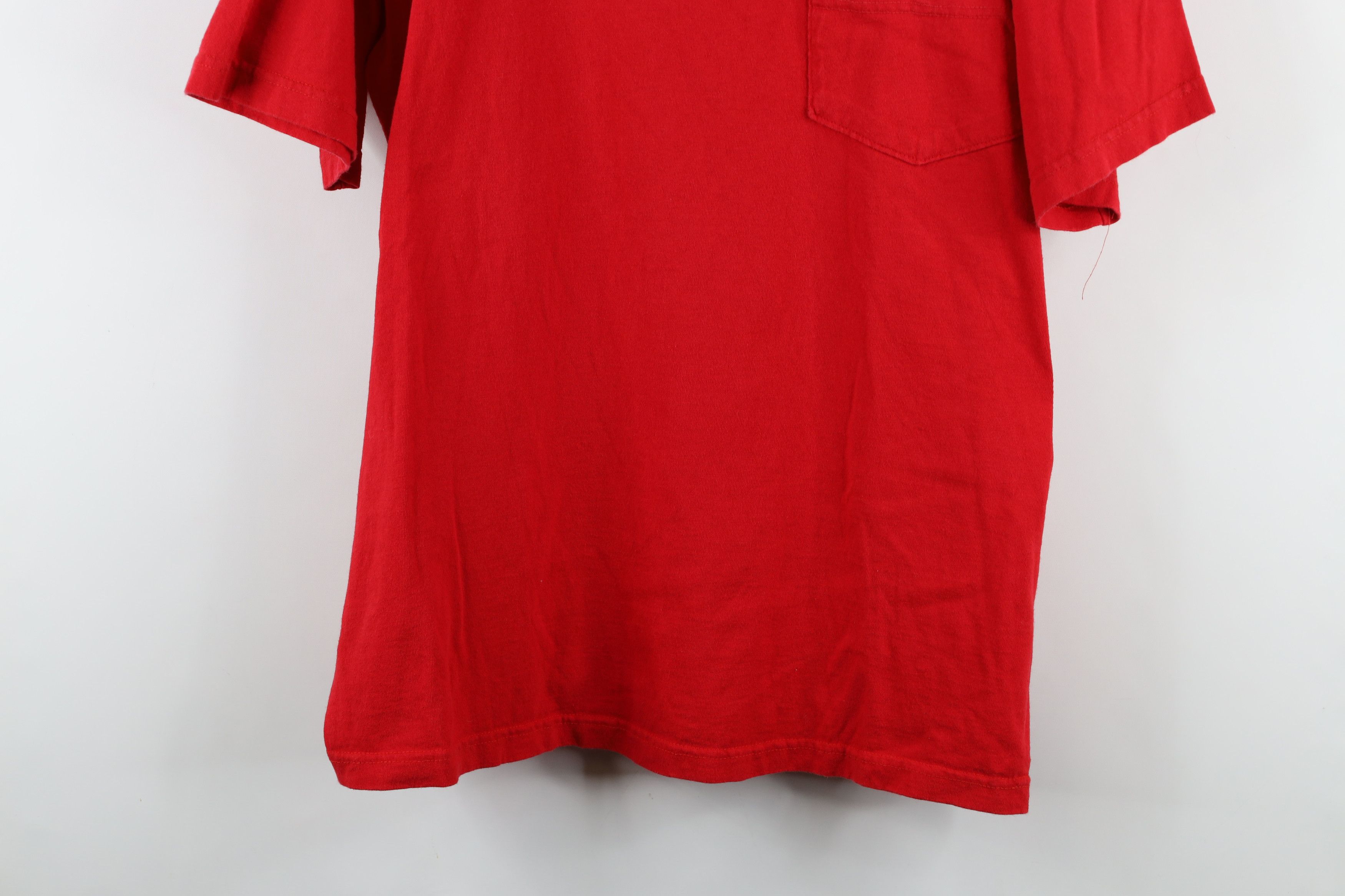 Nautica × Vintage Vintage 90s Nautica Baggy Fit Cotton T-Shirt Red USA Size US L / EU 52-54 / 3 - 3 Thumbnail