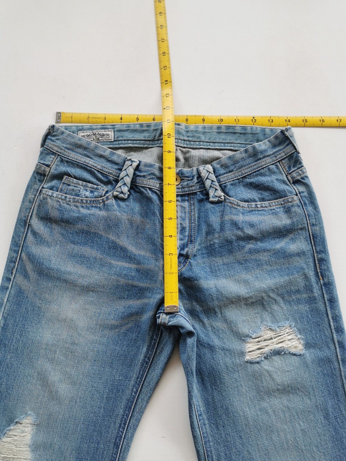 Japanese Brand Wide Flared Rosebud Japan Jeans Size US 28 / EU 44 - 8 Thumbnail