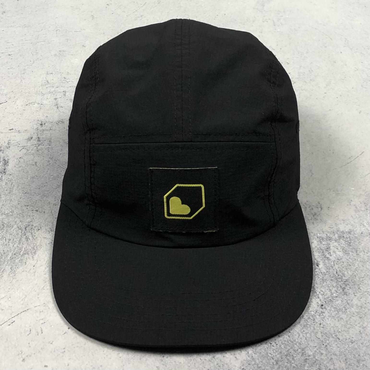 Hypebeast Burgtec Nylon Heart Block logo Gorpcore 5 panel Cap Hat y2k Size ONE SIZE - 2 Thumbnail