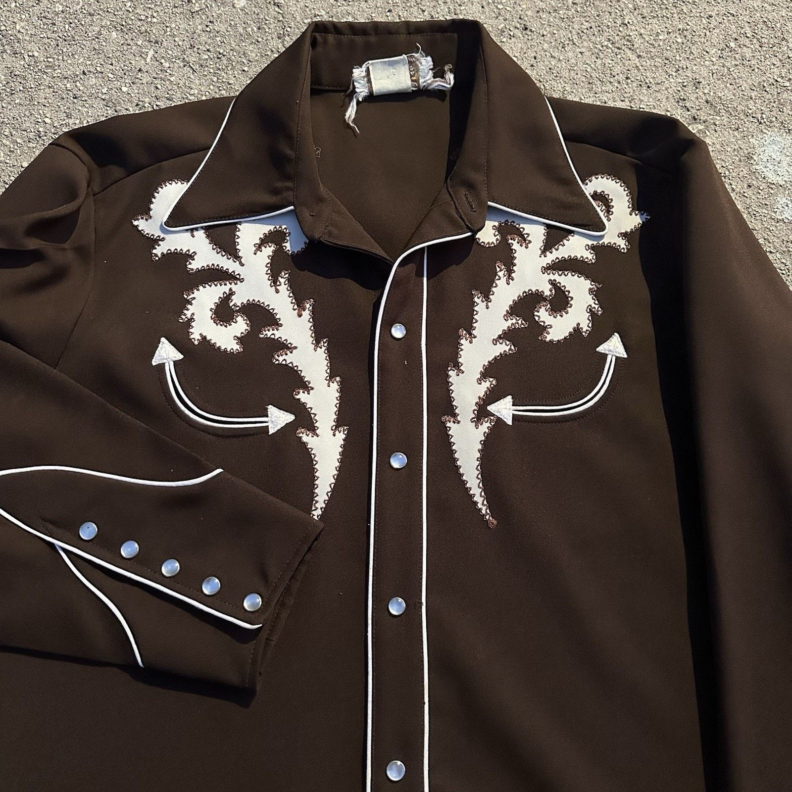 Vintage Vintage H Bar C Long Tail Ranchwear Western Pearl Snap Shirt Size US XL / EU 56 / 4 - 2 Thumbnail