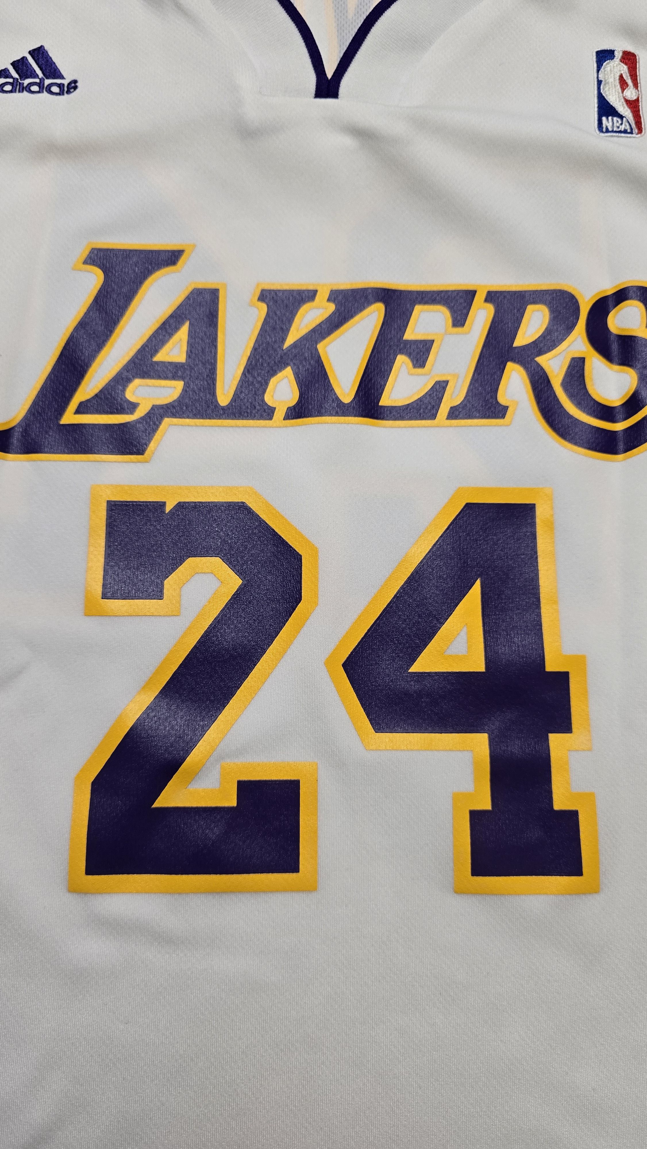 Adidas Lakers Adidas Kobe Bryant #24 White NBA Jersey Size US L / EU 52-54 / 3 - 10 Thumbnail