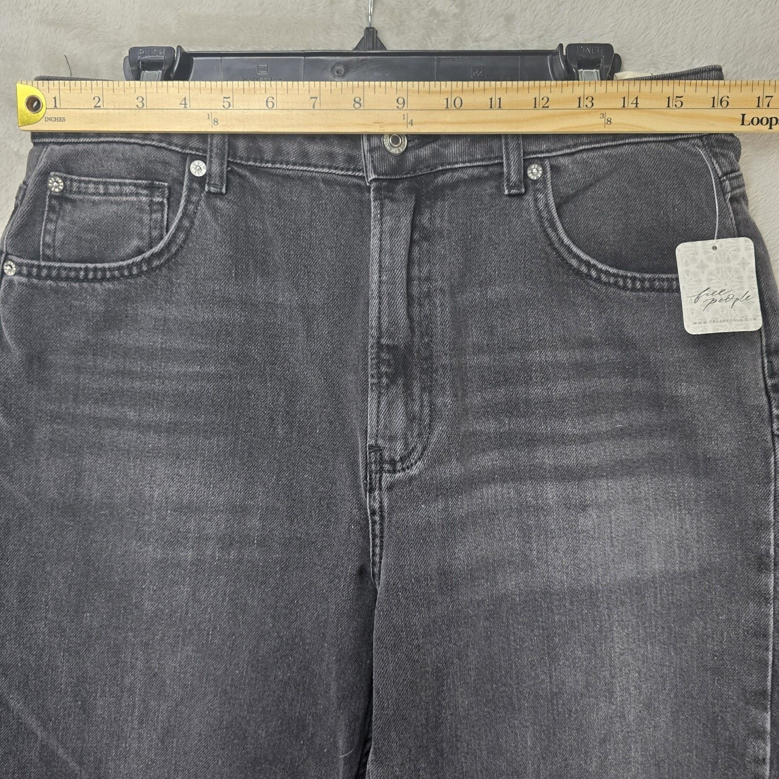 Free People Free People We The Free Pacifica Slim Straight Leg Jeans 32 Size 32" / US 10 / IT 46 - 13 Thumbnail