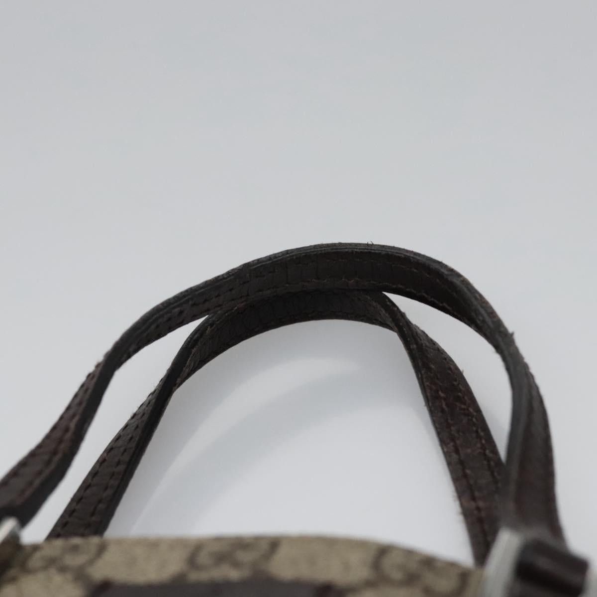 Gucci GUCCI GG Supreme Hand Bag Pvc Leather Beige Silver Size ONE SIZE - 8 Thumbnail