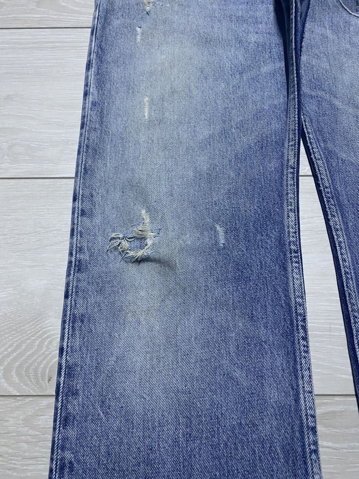 Diesel Black Gold Vintage Diesel Black Gold Selvedge Distressed Slim Jeans Size US 32 / EU 48 - 9 Thumbnail