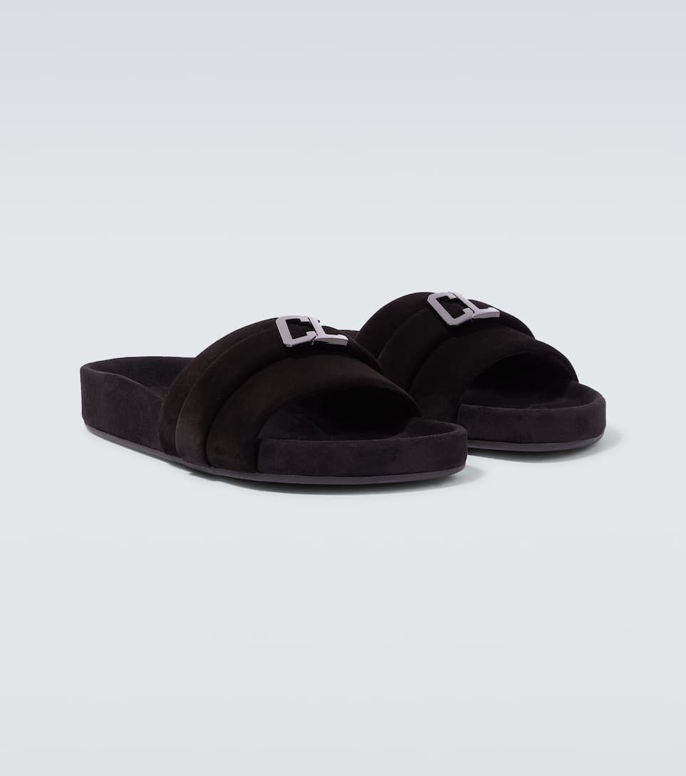 Christian Louboutin o1s1wg111224 Varsimule Bizz Flat Crosta in Black Size US 7 / EU 40 - 5 Thumbnail