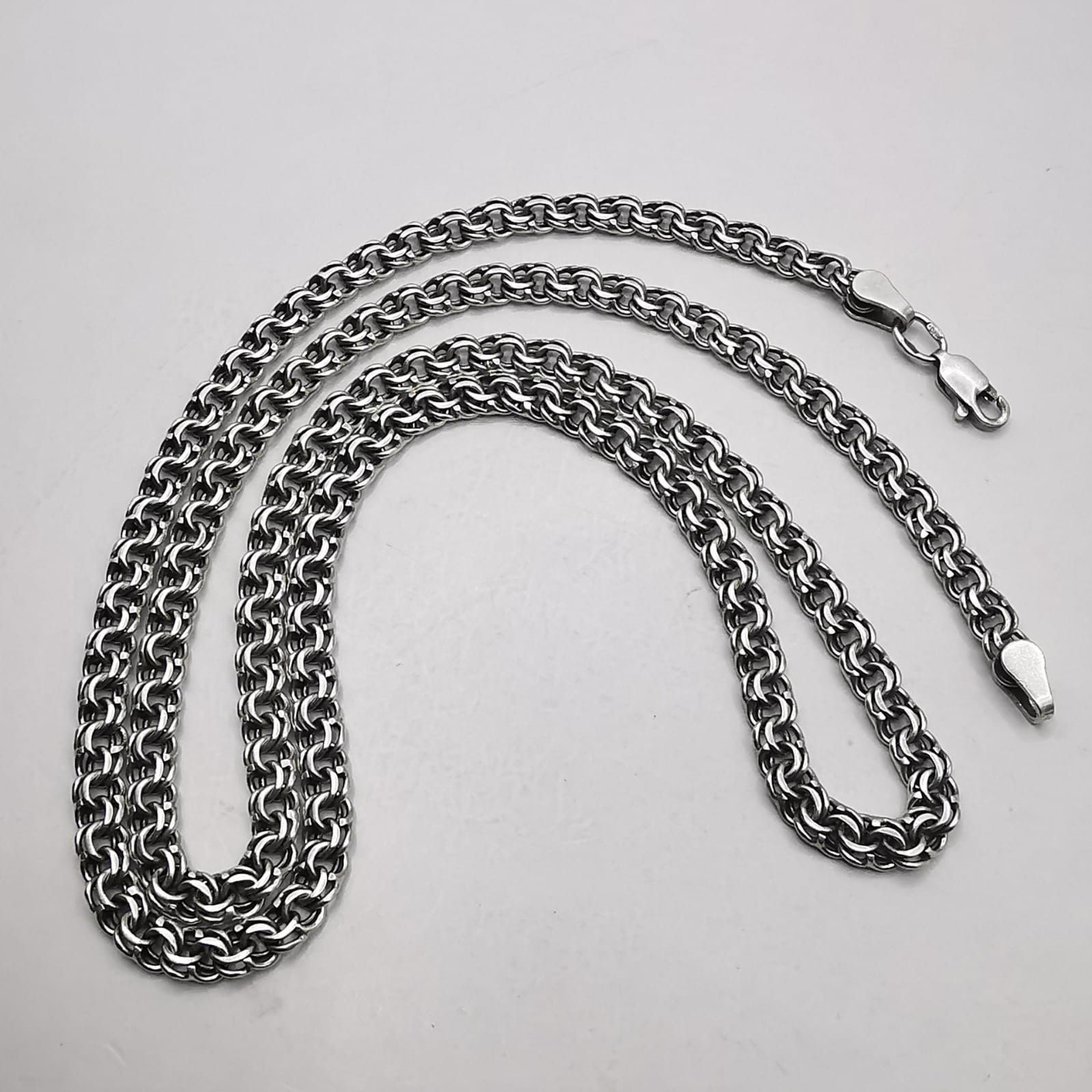 Sterling Silver × Vintage Vintage Jewelry Chain, 925 Sterling Silver, Signed 20,15g Size ONE SIZE - 3 Thumbnail