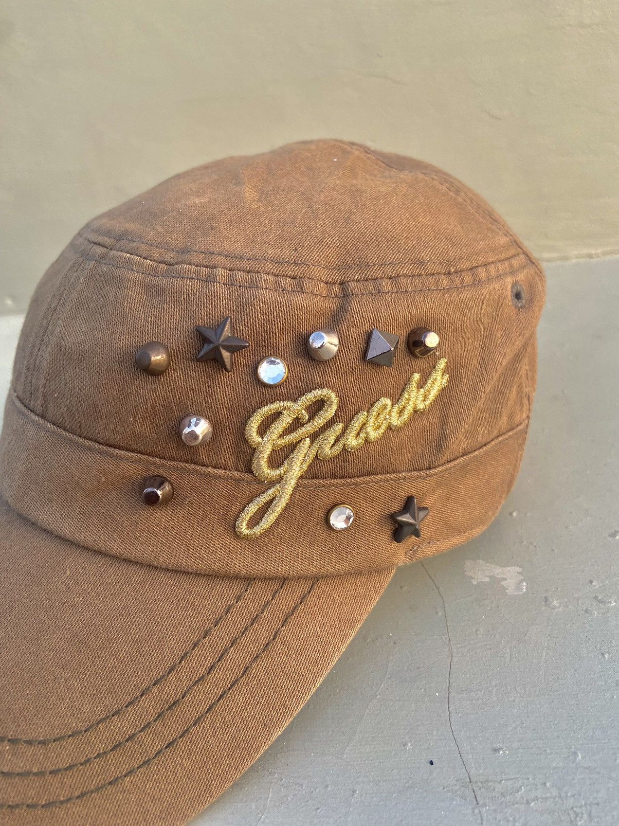 If Six Was Nine 2000s guess studded button ifsixwasnine patrol hat Size ONE SIZE - 3 Thumbnail