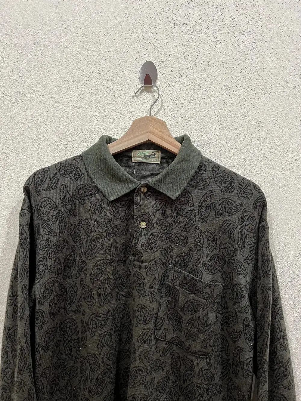 Vintage Vintage Crocodile Paisley Long Sleev Shirt 👕 Size US L / EU 52-54 / 3 - 3 Thumbnail