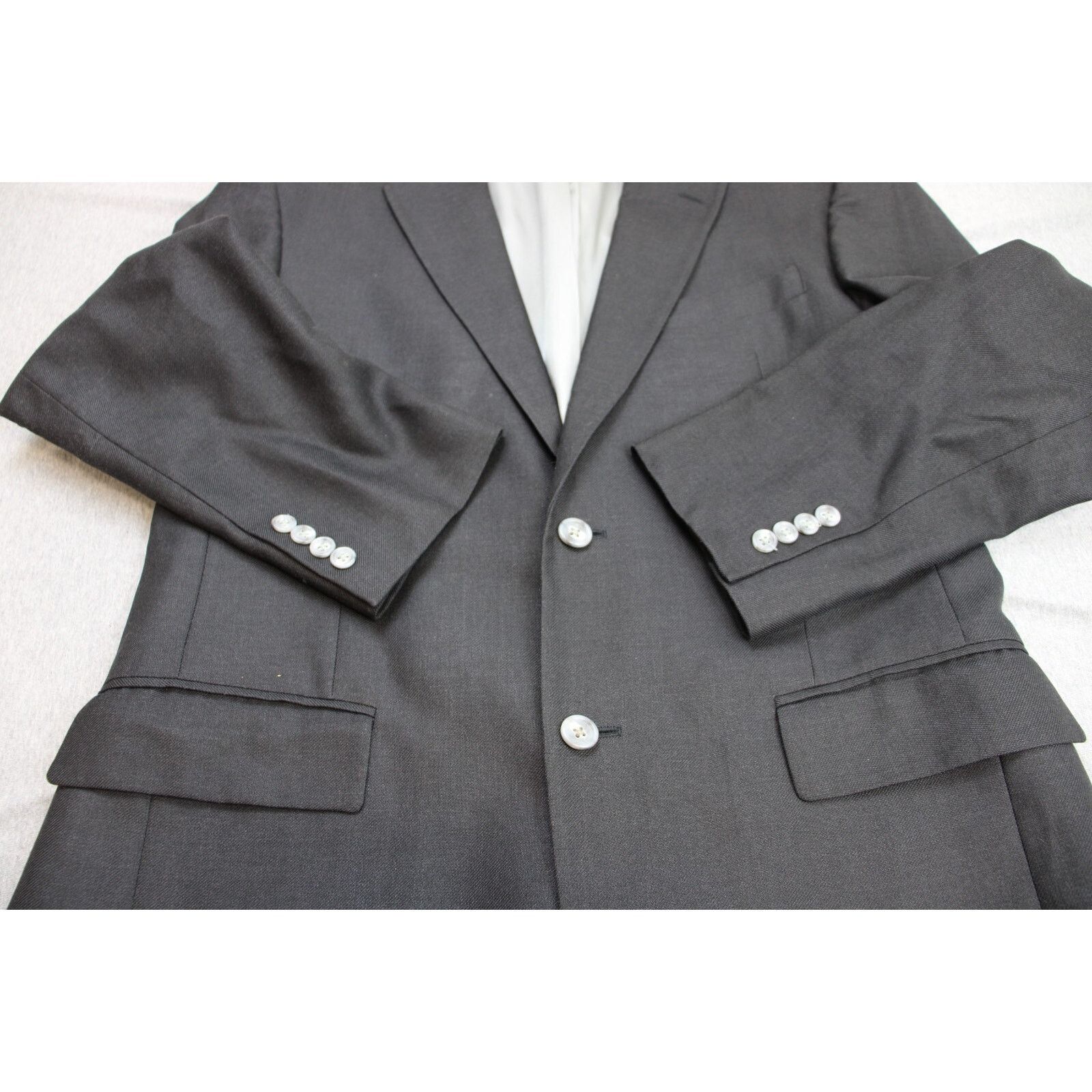 Jos. A. Bank Jos A Bank Blazer Mens 40R Black Lined 2 Button Notch Lapel Size 40R - 8 Thumbnail