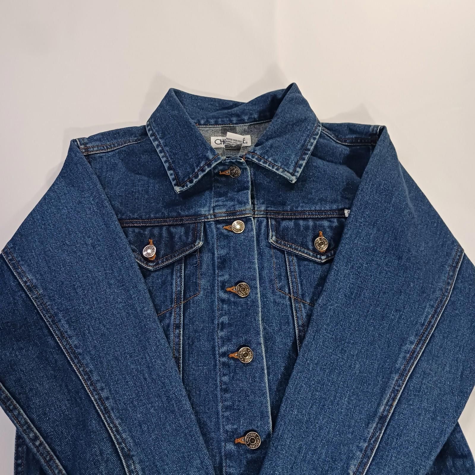 Cherokee Cherokee RN#17730 Women’s Blue Cotton Jacket Pockets Size XL Size XL / US 12-14 / IT 48-50 - 12 Thumbnail