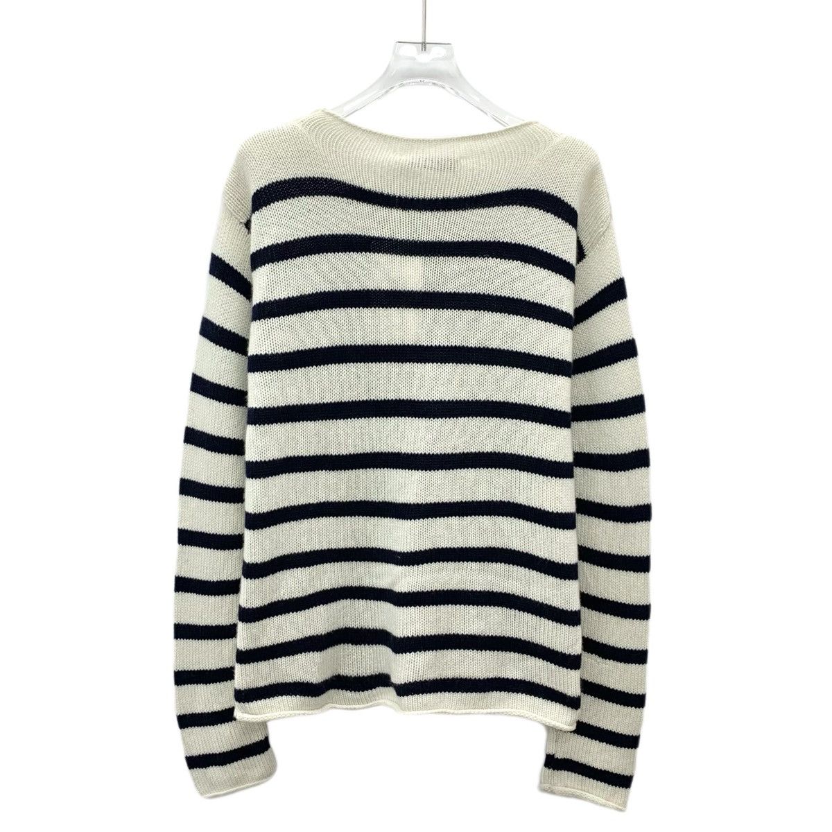 Dior Dior Striped Letter Cashmere Long Sleeve Knitwear K26WX Size M / US 6-8 / IT 42-44 - 2 Thumbnail