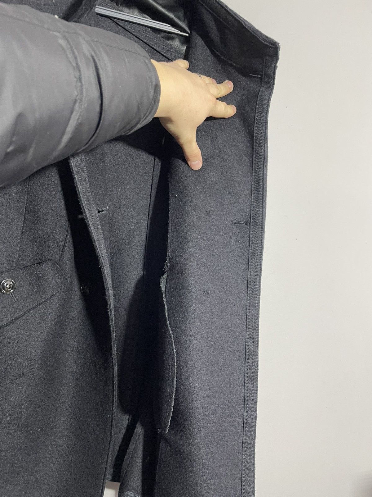 Marella Marella Black Double Breasted Wool coat Size M / US 6-8 / IT 42-44 - 14 Thumbnail