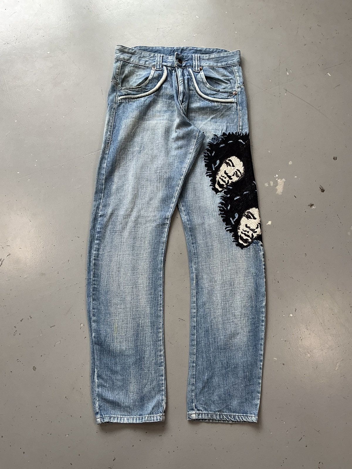 Vintage Vintage jeans men’s embroidered denim Size US 32 / EU 48 - 1 Thumbnail
