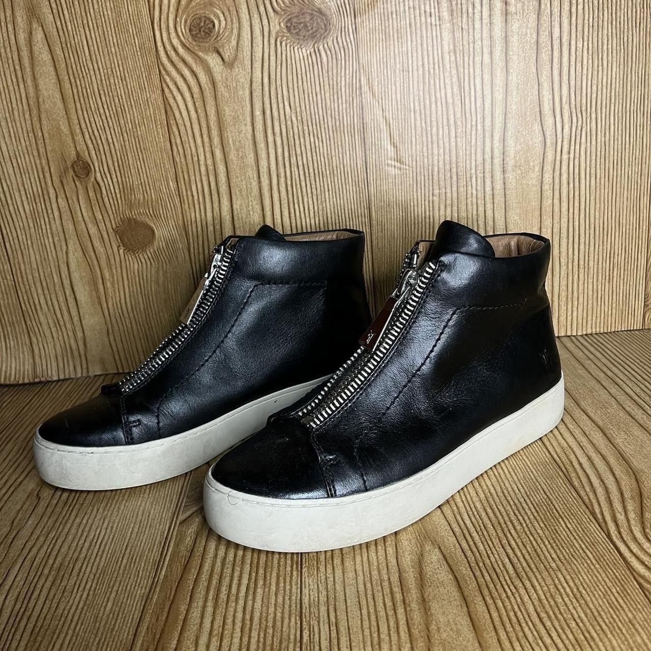 Frye SOLD OUT FRYE Lena zip high black sneaker shoe Size US 6.5 / IT 36.5 - 1 Thumbnail