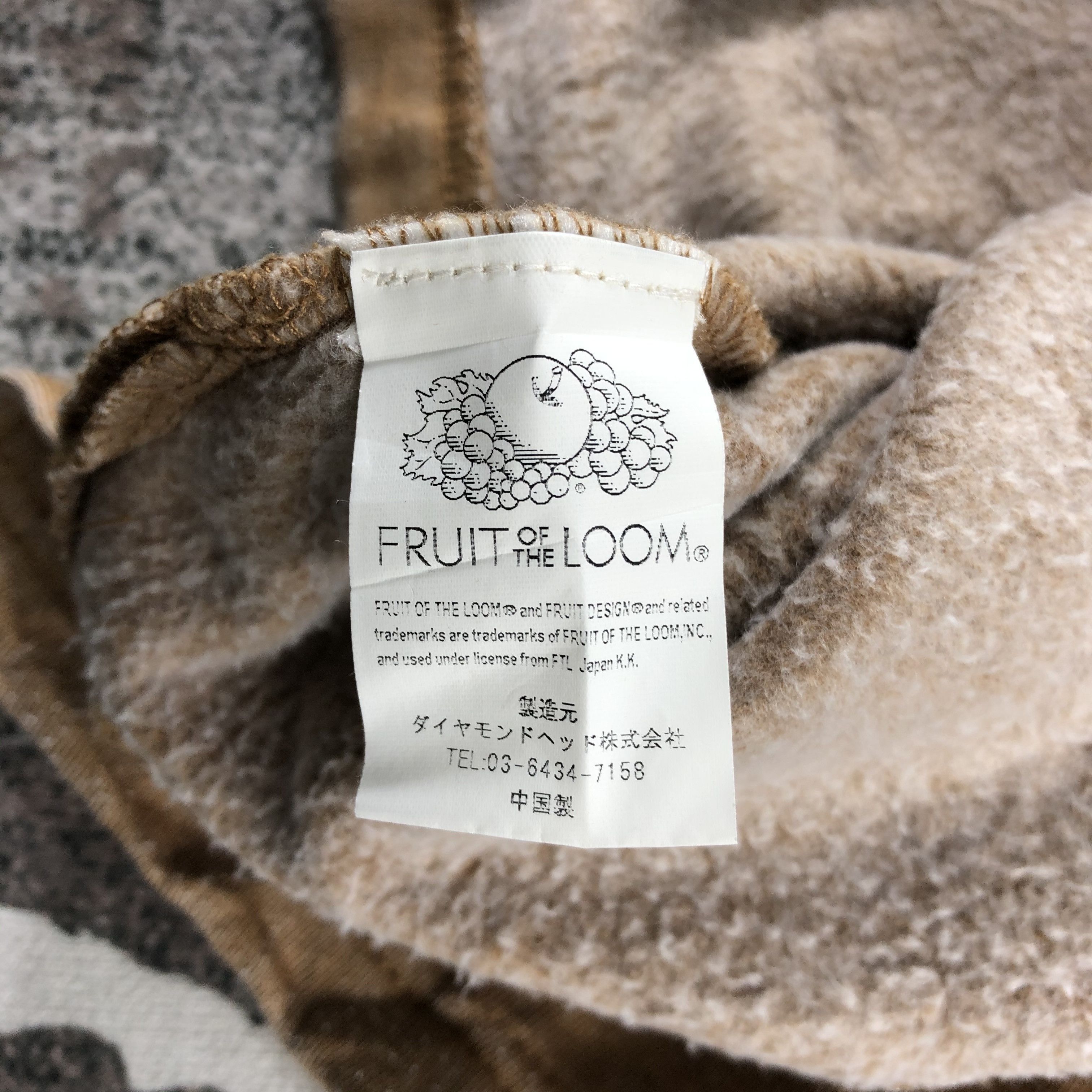 Fruit Of The Loom Vintage Fruit Of The Loom Faded Brown Sweatshirt F166 Size US L / EU 52-54 / 3 - 4 Thumbnail