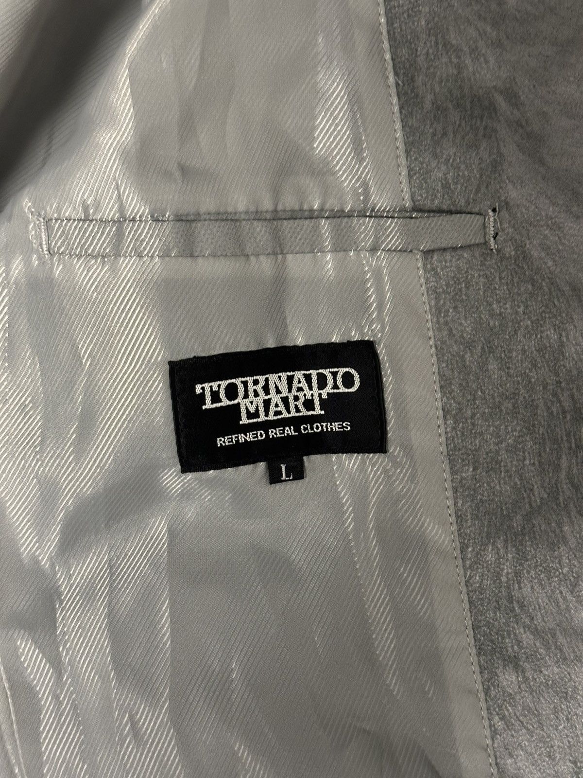 Tornado Mart Tornado Mart Gray Faux Suede Belted Coat Size US M / EU 48-50 / 2 - 8 Thumbnail