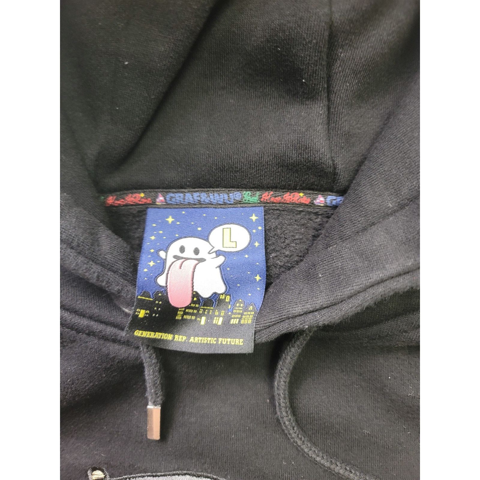 Other Graf & Wu Black Hoodie Pullover Sweatshirt Death Large Size US L / EU 52-54 / 3 - 3 Thumbnail