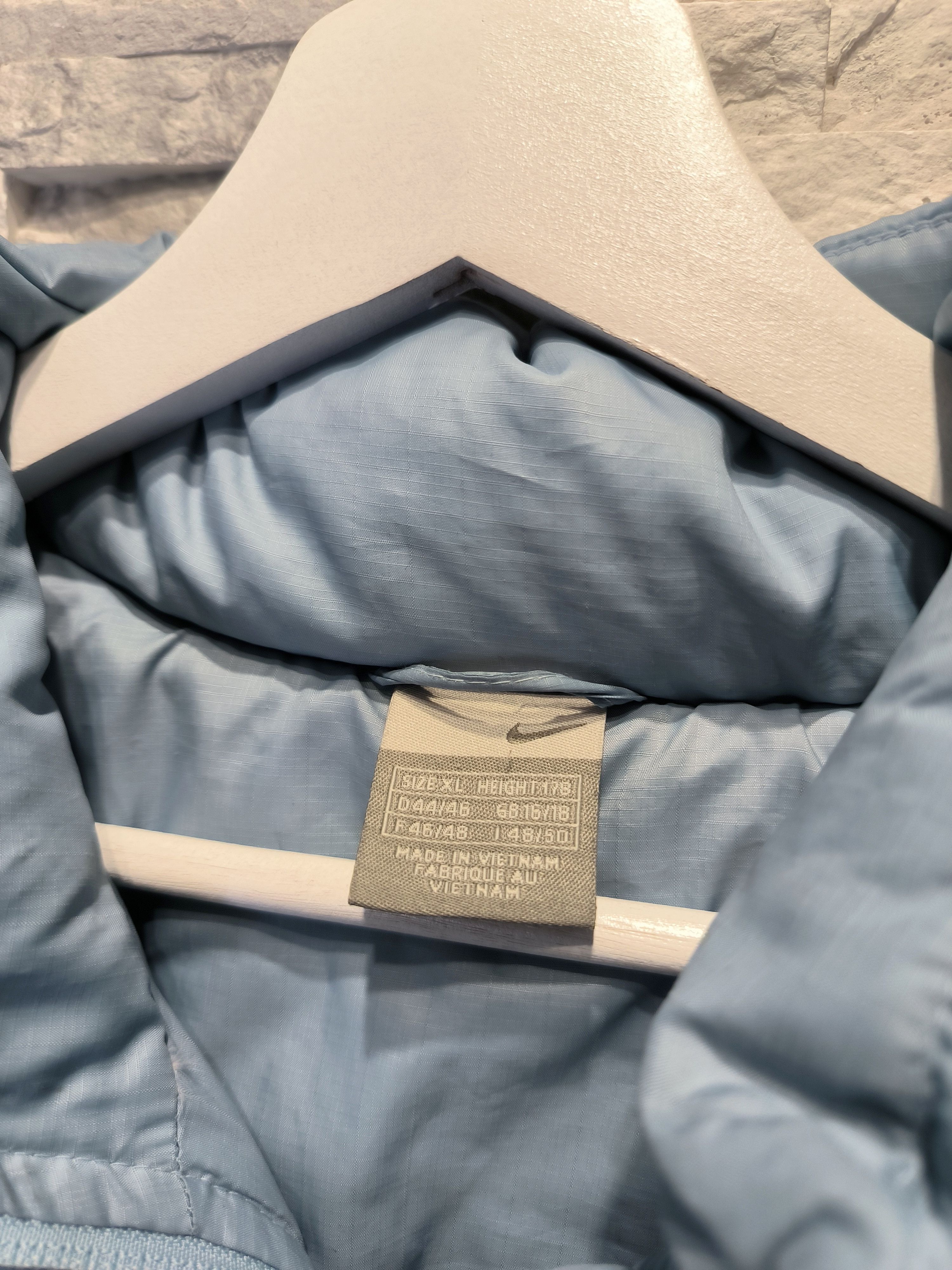 Nike × Vintage Vintage Nike Puffer Baby Blue Jacket Winter Logo 00s Size US XL / EU 56 / 4 - 6 Thumbnail