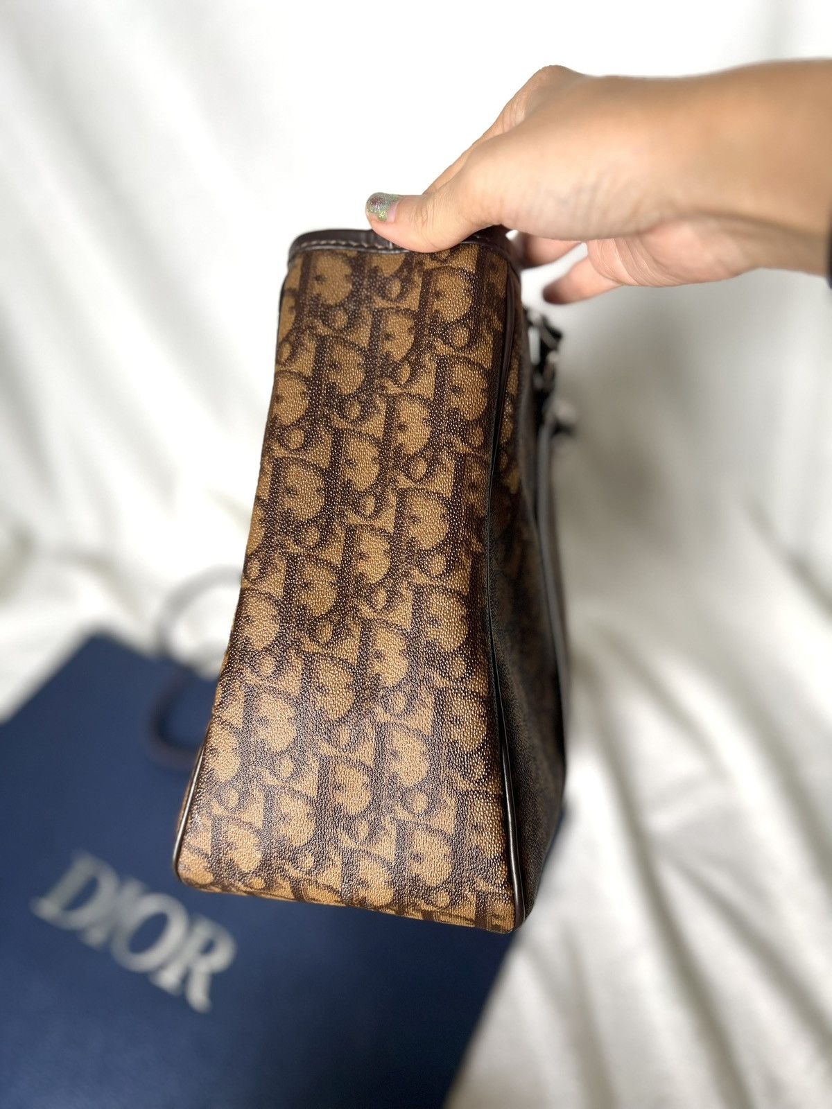 Dior Dior Trotter Brown Canvas Tote Bag Size ONE SIZE - 4 Thumbnail
