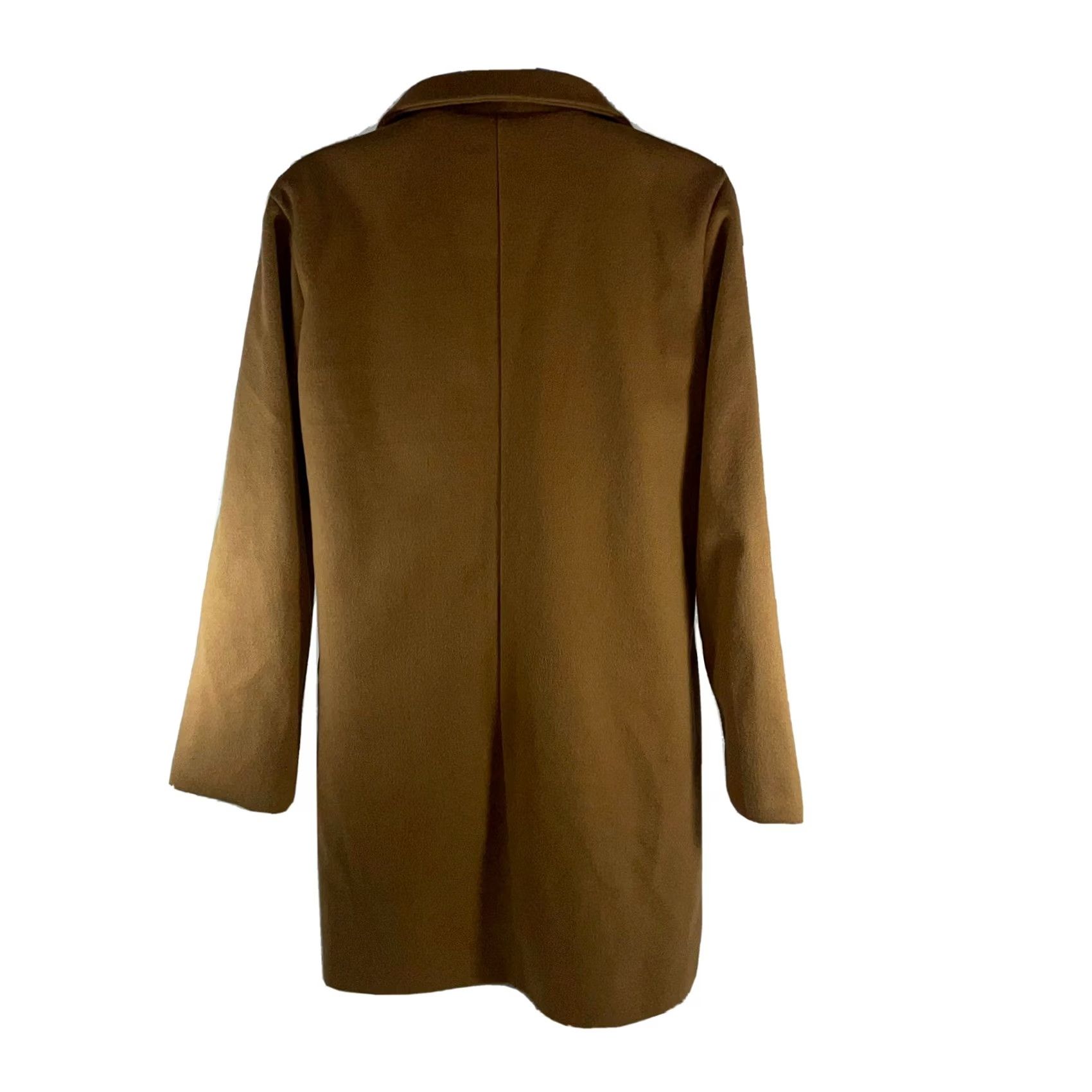 Vintage Women's Medium Caramel Knit Overcoat - Vintage Condition Size M / US 6-8 / IT 42-44 - 3 Thumbnail
