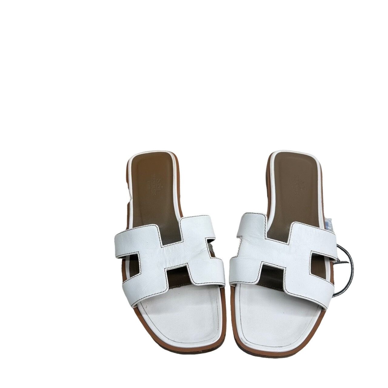 Hermes Hermes Oran Leather Sandals Size 37 Size US 7 / IT 37 - 1 Thumbnail