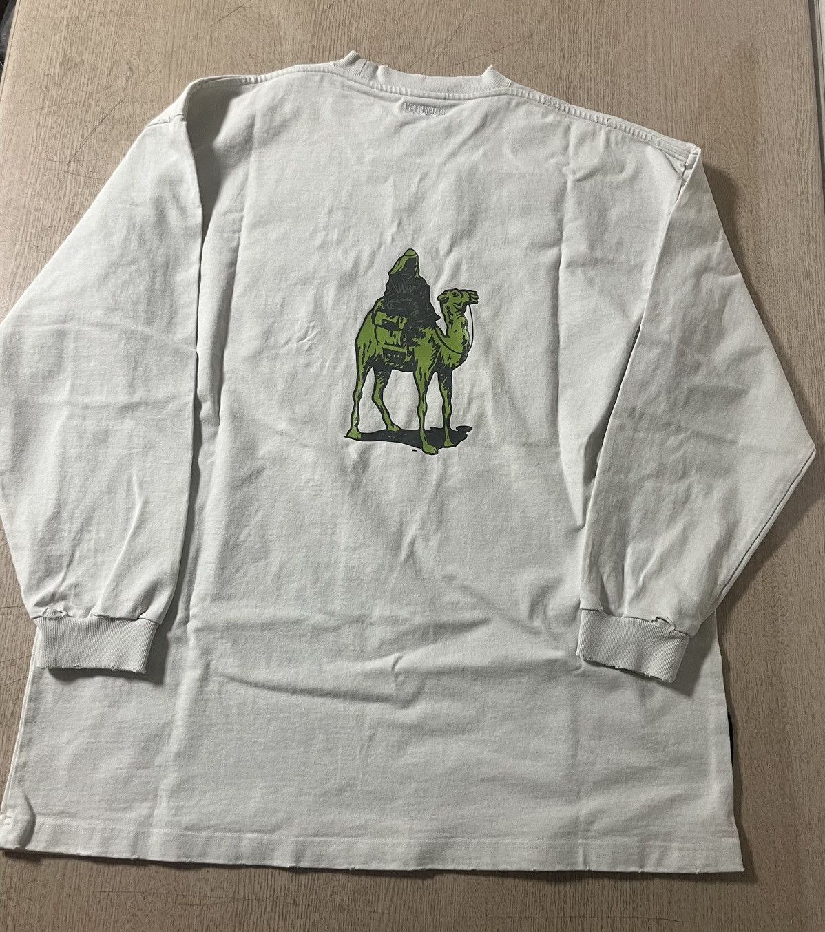 Vetements S vetements SILK ROAD distressed oversized long sleeve shirt Size US S / EU 44-46 / 1 - 5 Thumbnail