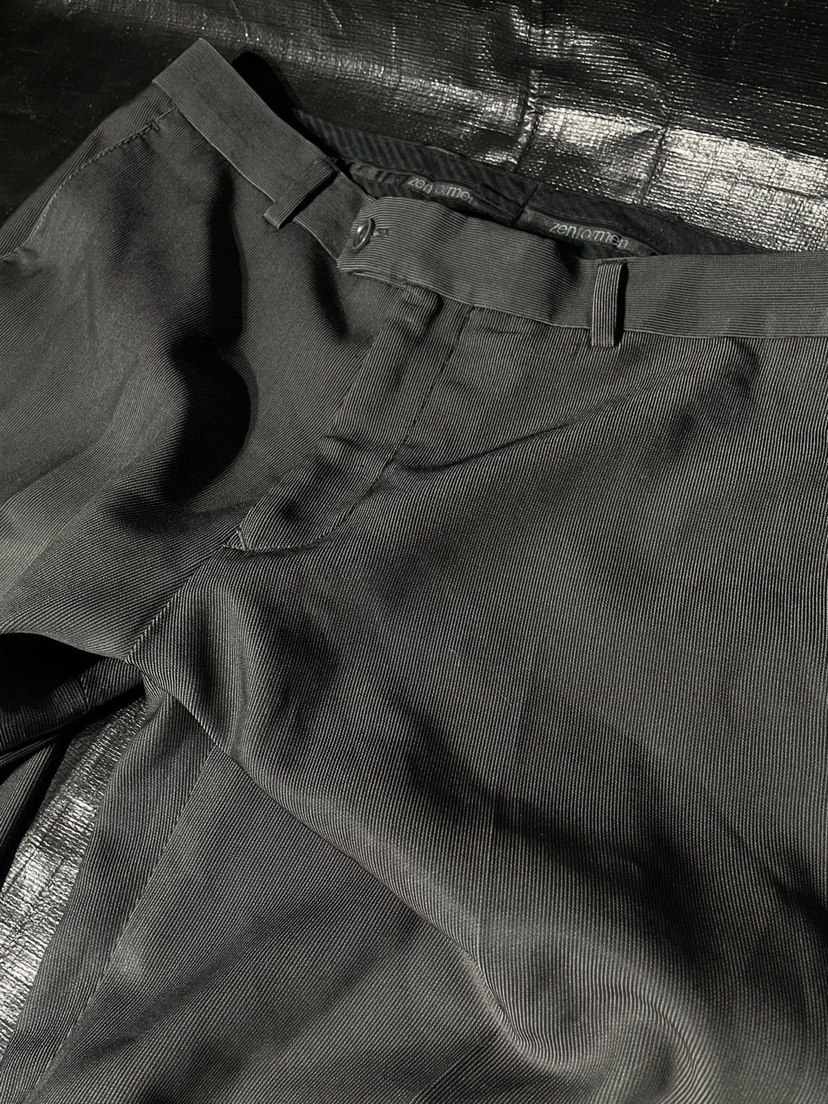 Japanese Brand Pinstripe Straight-Leg Trousers Size US 32 / EU 48 - 1 Thumbnail