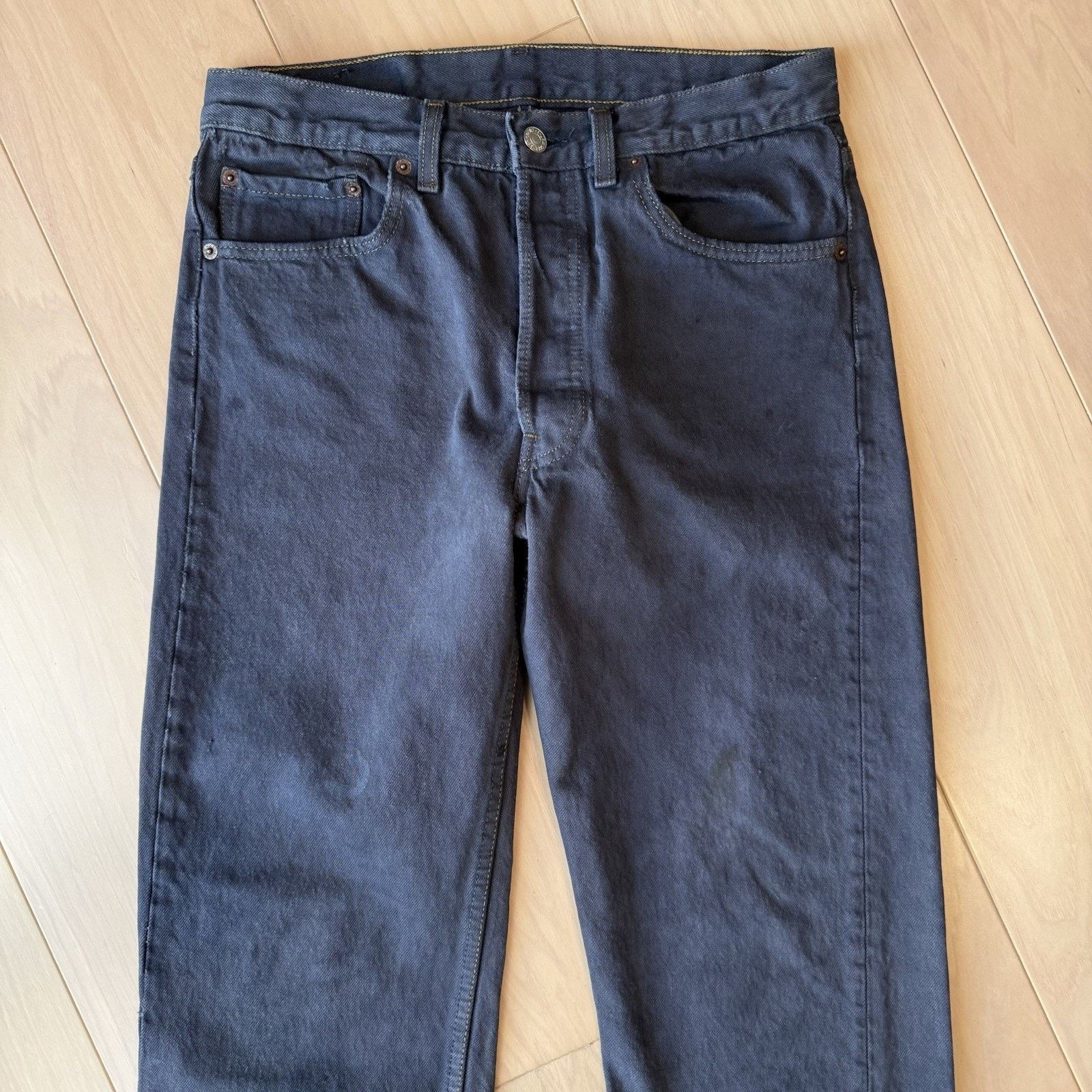 Levi's Vintage Levis 501 Jeans 30 Purple Straight Leg 90s Denim Size US 30 / EU 46 - 3 Thumbnail