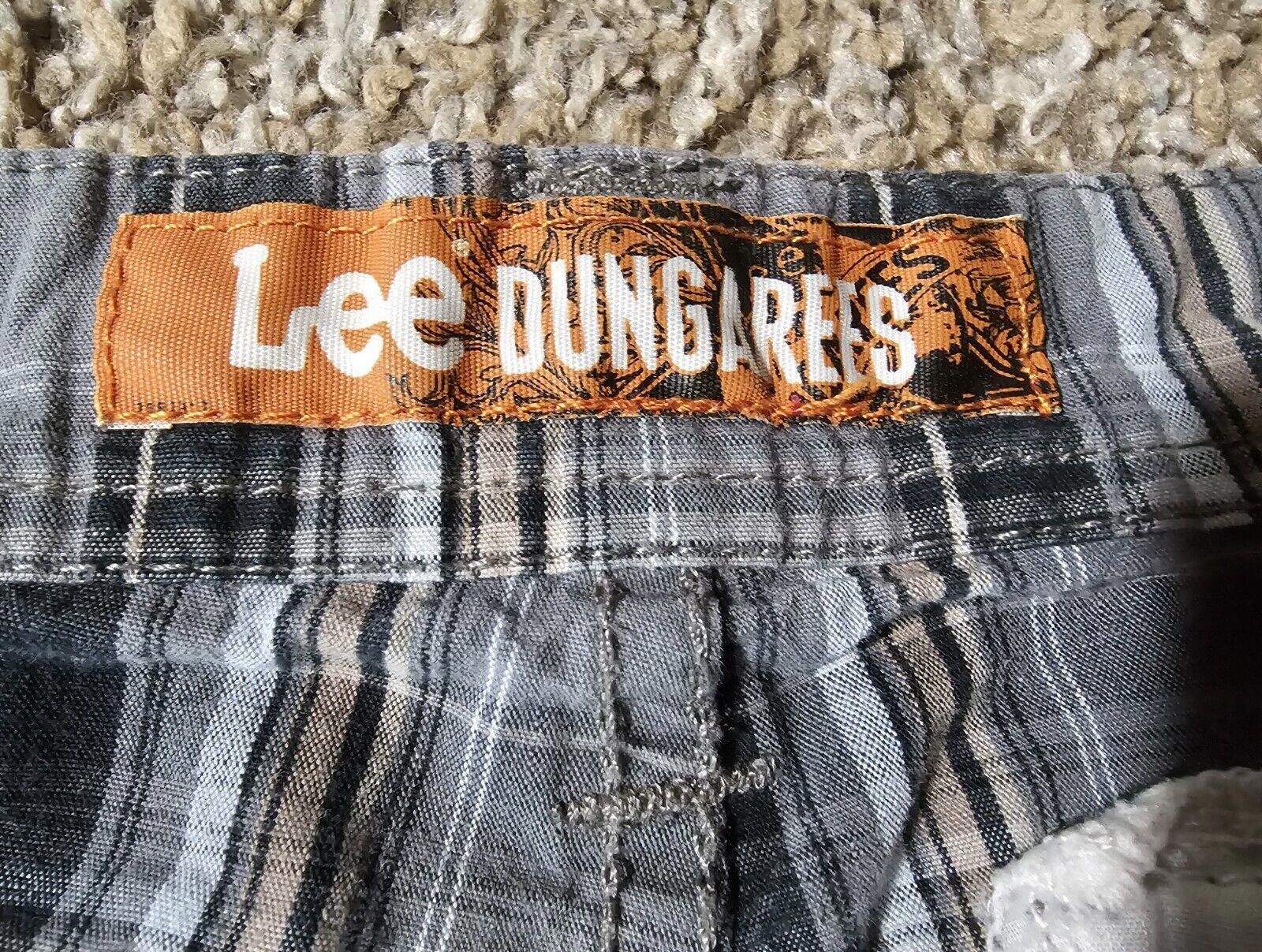 Lee Lee Dungarees Cargo Shorts 36 Gray Plaid Front & Back Pocket Size US 36 / EU 52 - 2 Thumbnail