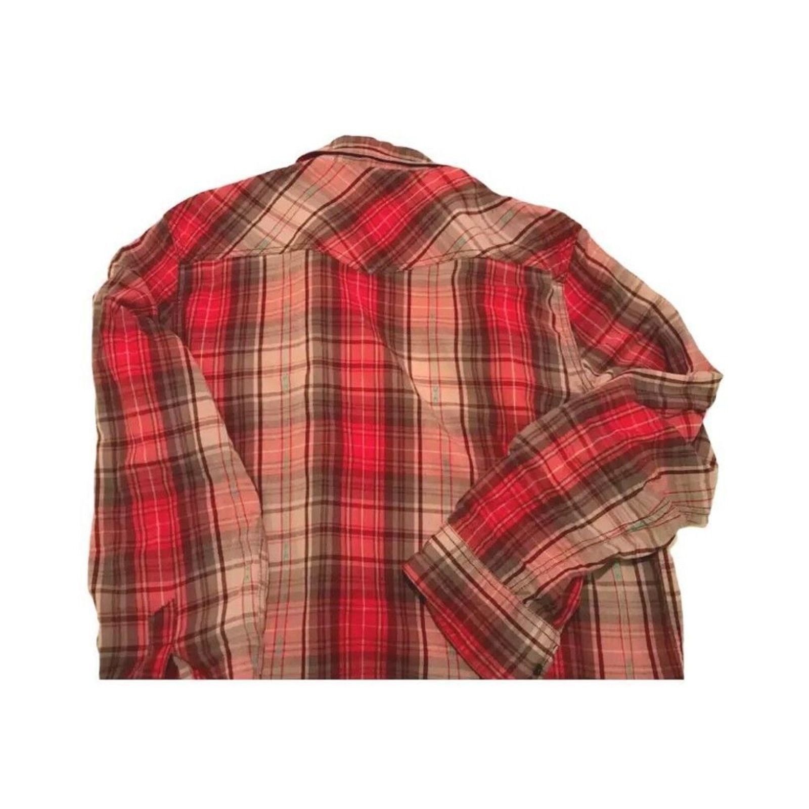 Arizona Jean Co. Arizona Jeans Men's Shirt L Plaid Red Beige Grey Long Sleeve Size US L / EU 52-54 / 3 - 3 Thumbnail