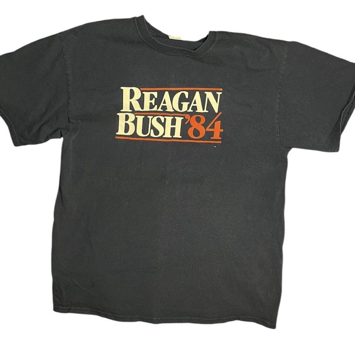 Port Authority Vintage Reagan Bush '84 T-Shirt Port & Co Navy Large Cotton Size US L / EU 52-54 / 3 - 5 Thumbnail