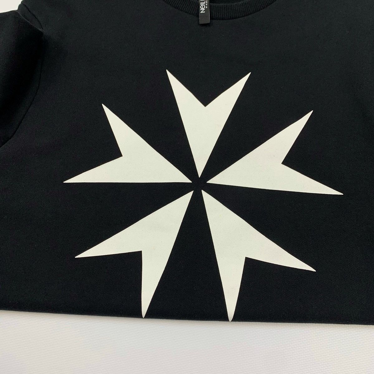 Neil Barrett Neil Barrett Military Star Sweatshirt Black Logo Size XXL Size US XXL / EU 58 / 5 - 8 Thumbnail