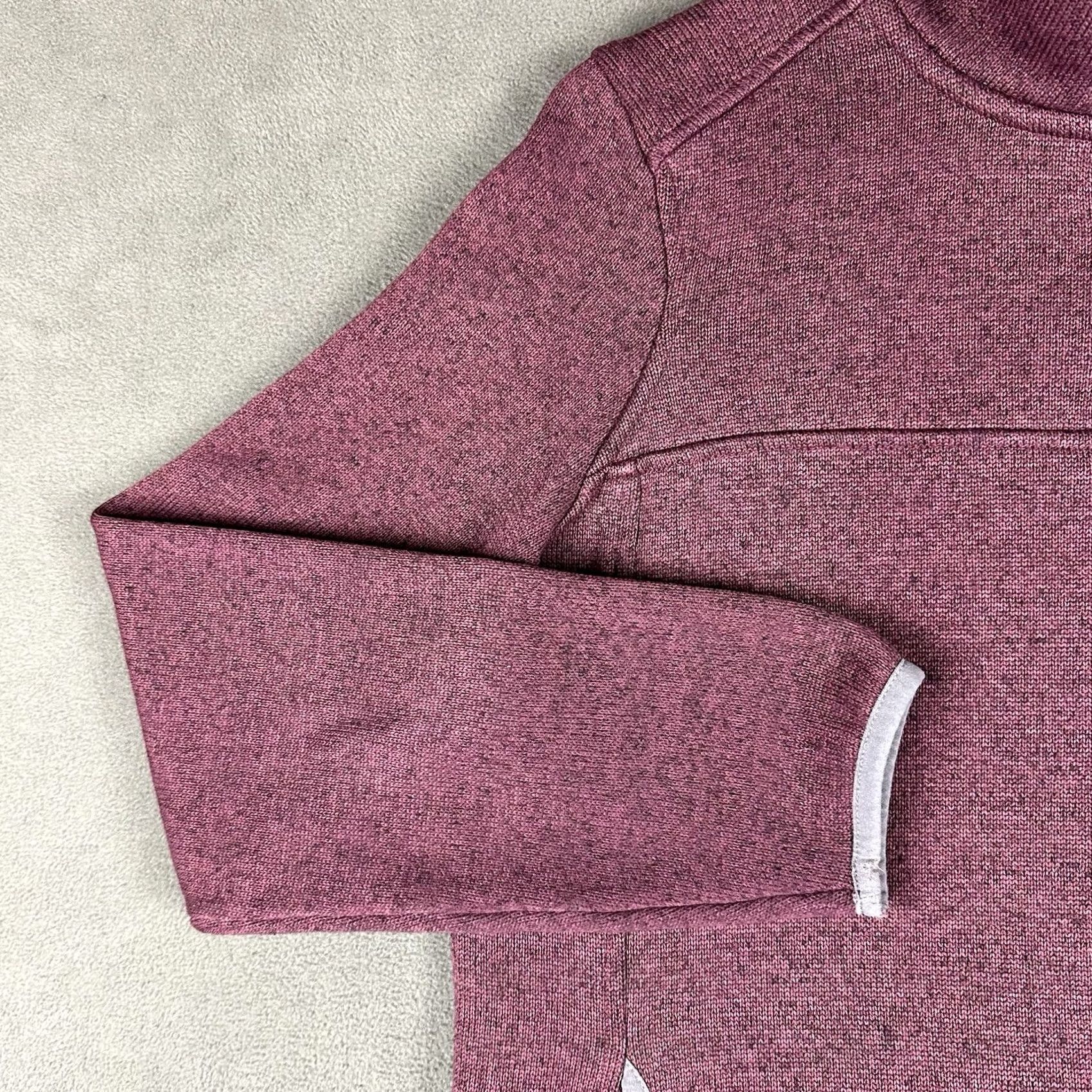Vintage L.L. Bean Sweater Women M Pink Purple Fleece Pullover 1/4 Snap Jacket GUC Casual Wool? Size M / US 6-8 / IT 42-44 - 6 Thumbnail