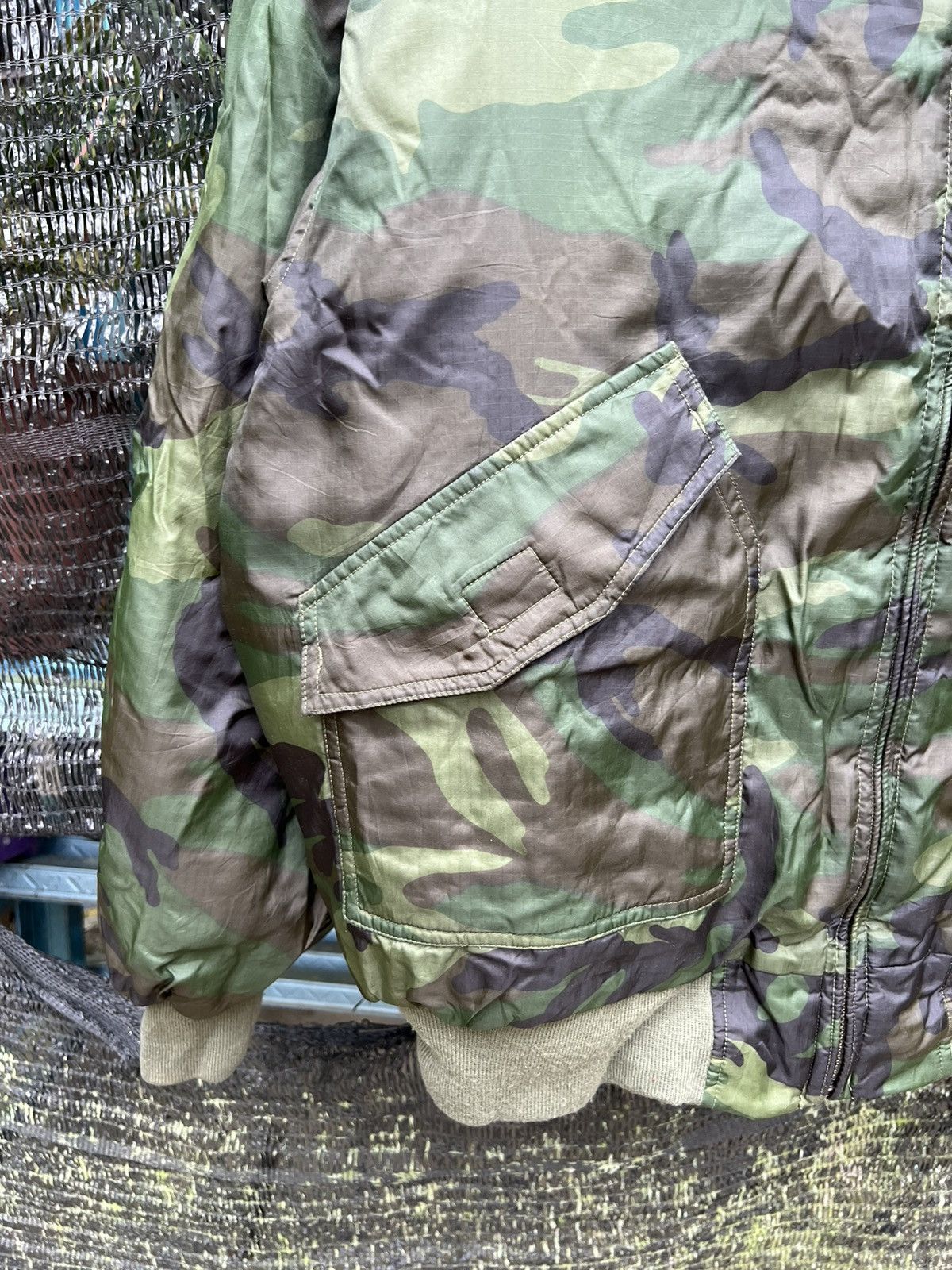 Vintage Even River Army Bomber Jacket