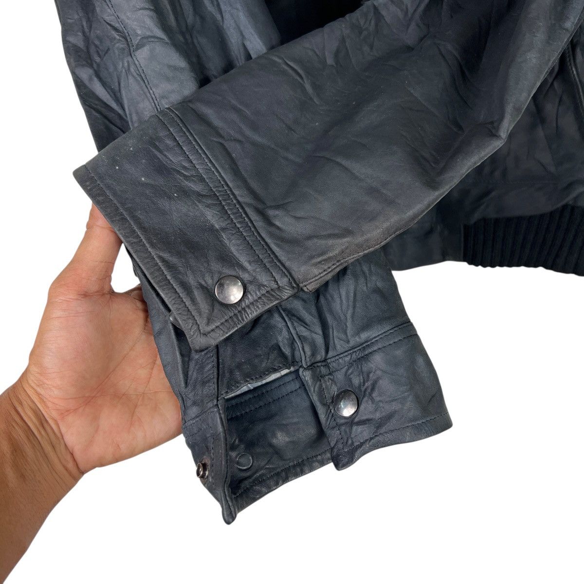 FACTOTUM FACTOTUM COWHIDE LEATHER MOTO RIDER JACKET MADE IN JAPAN Size US M / EU 48-50 / 2 - 14 Thumbnail