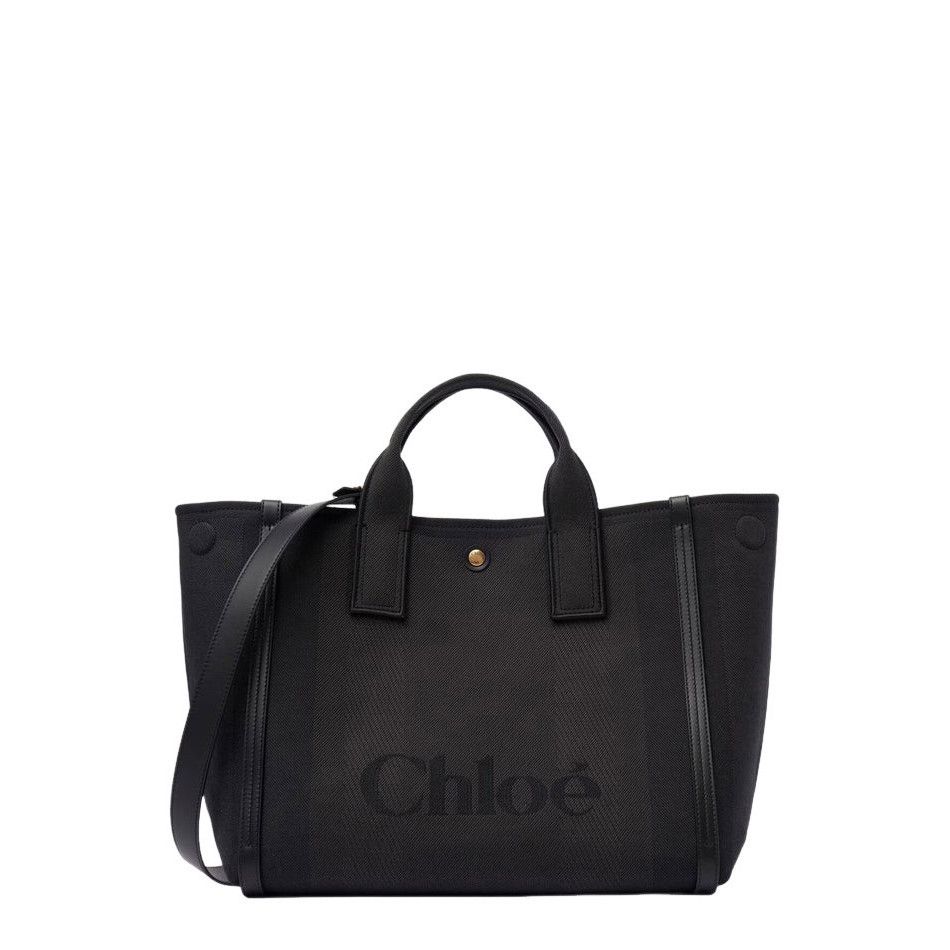 Chloe Chloe Carry Black Canvas Tote Bag New & Authentic Size ONE SIZE - 1 Thumbnail