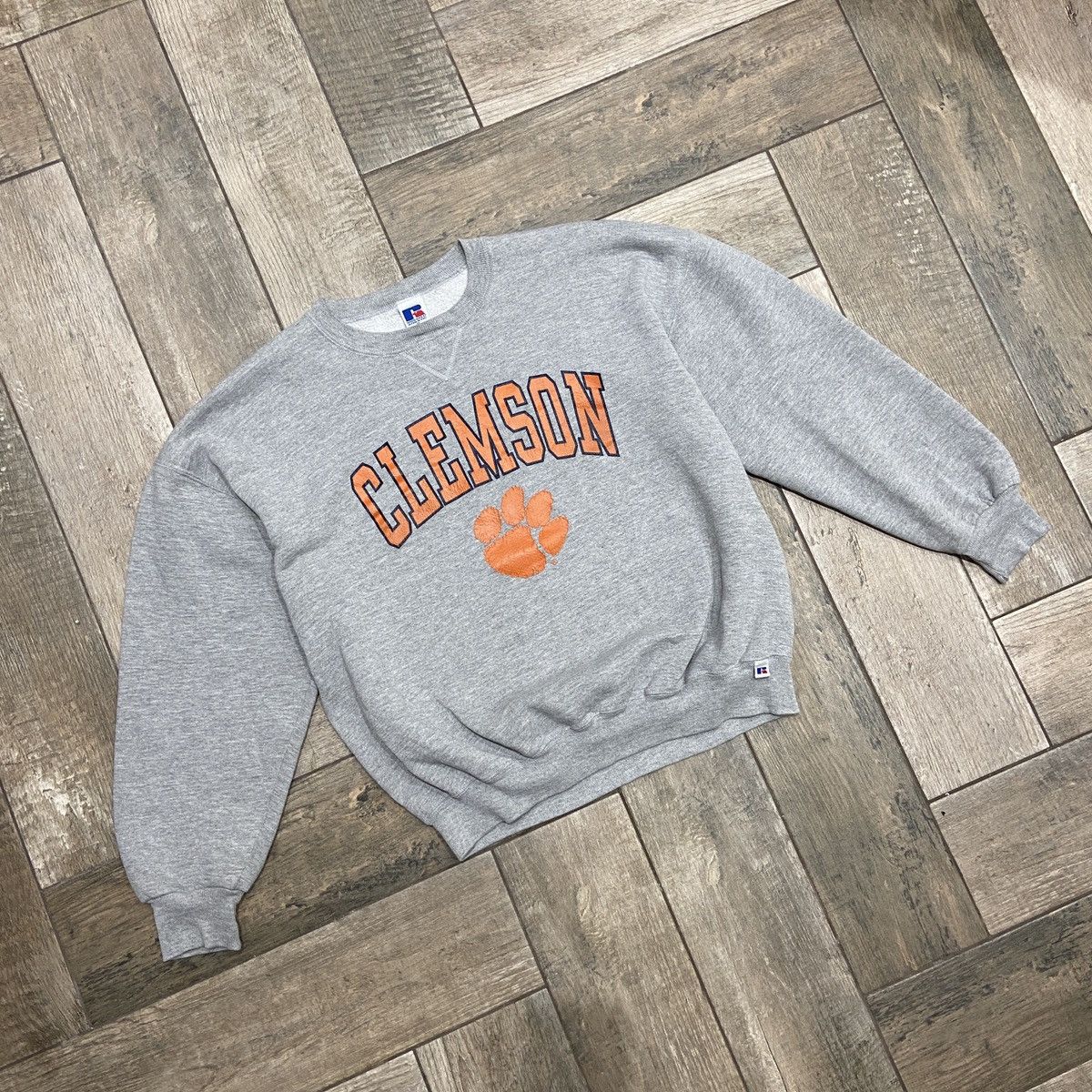 NFL Vintage 90s Clemson Tigers Russel Athletics Crew Neck Size US XL / EU 56 / 4 - 2 Thumbnail