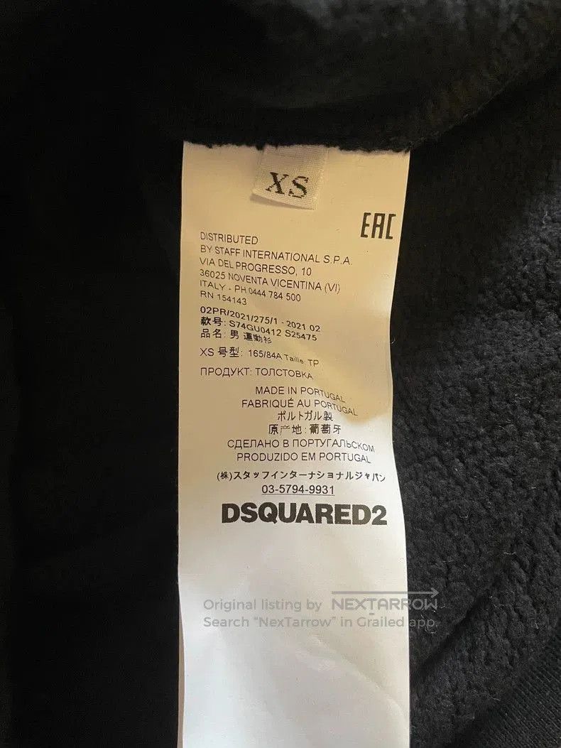 Dsquared2 Dsquared2 Black Logo Hoodie Sweatshirt. Size US XS / EU 42 / 0 - 7 Thumbnail